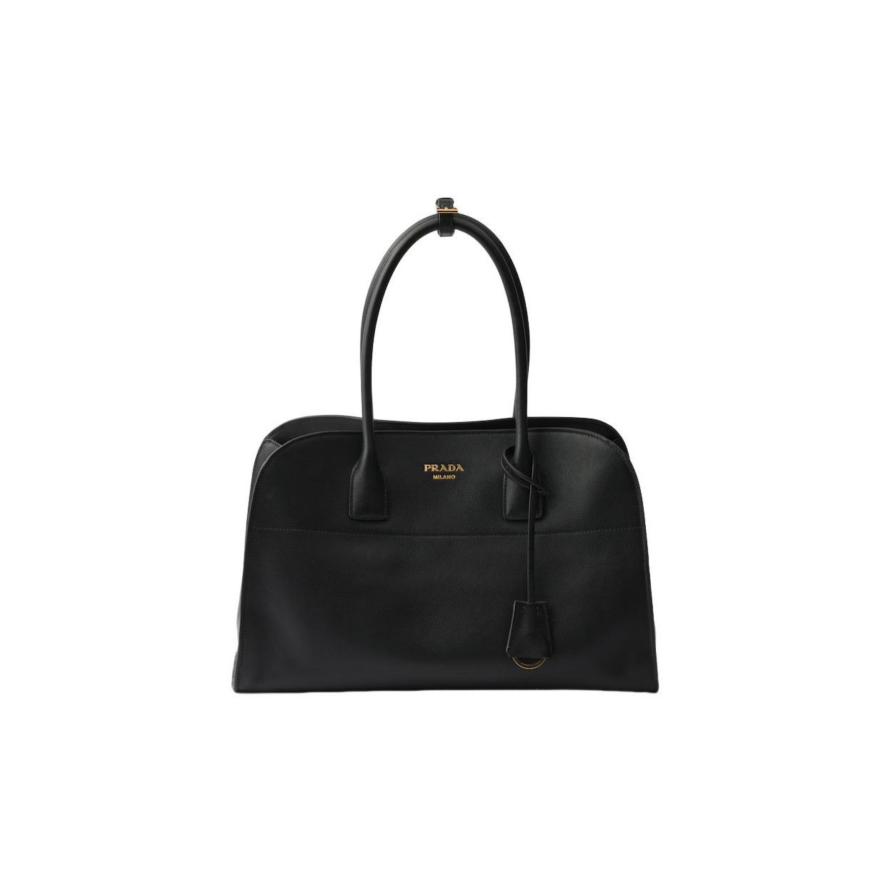 Prada PRADA $4300 Black Leather Large Tote Bag New & Authentic Size ONE SIZE - 1 Thumbnail