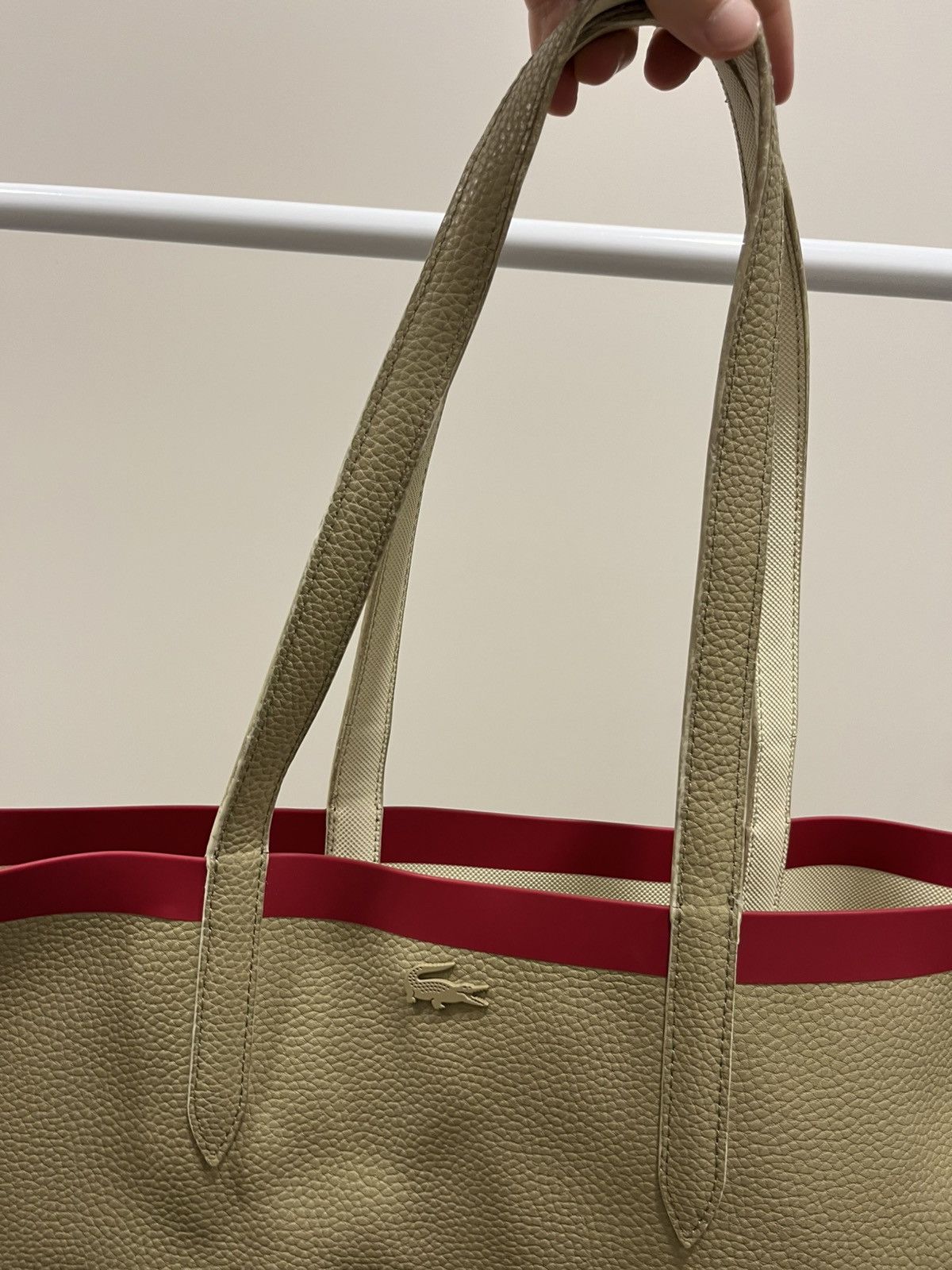 Lacoste Lacoste bag leather vintage handle rarity vintage legit Size ONE SIZE - 2 Thumbnail