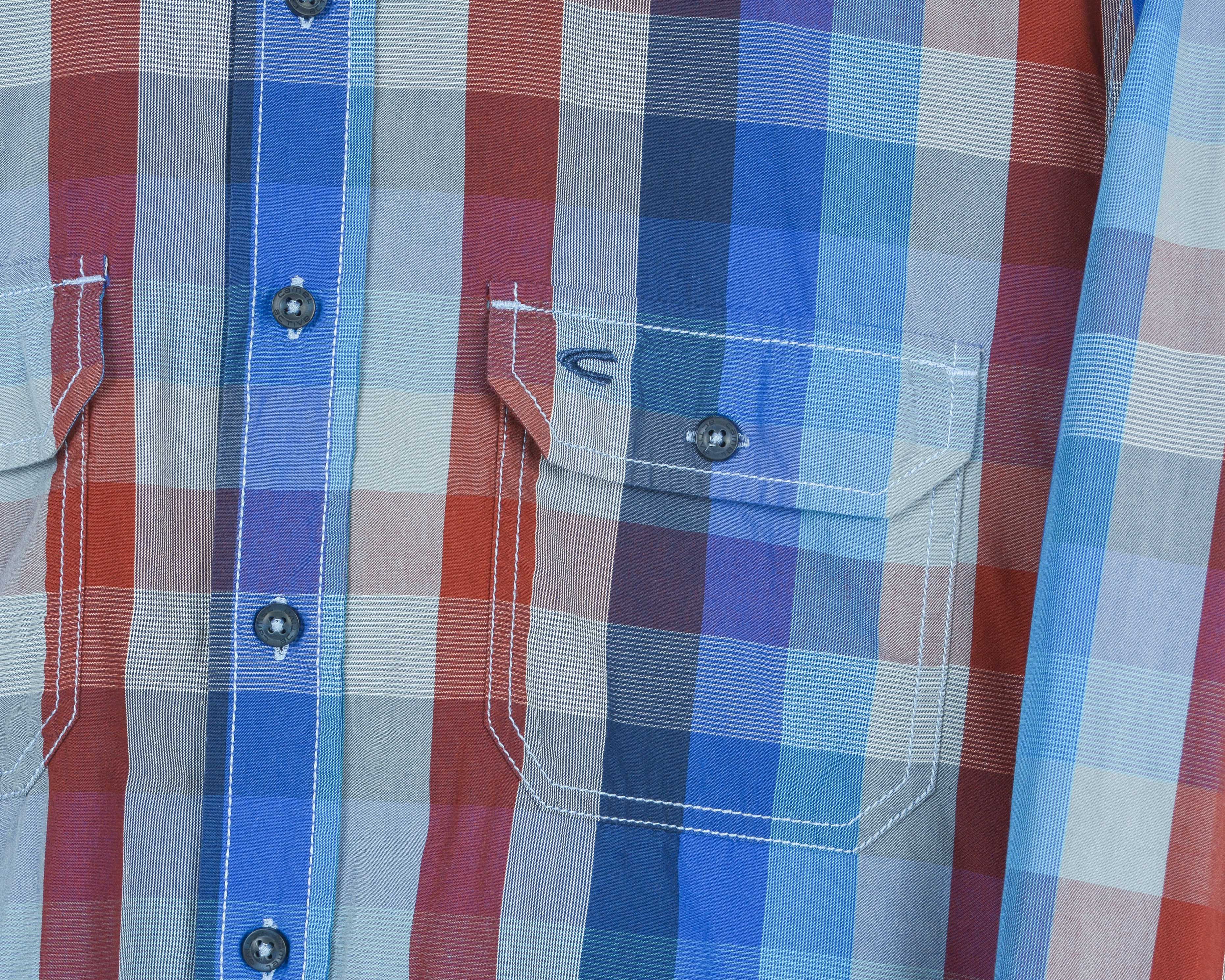 camel active Regular Fit Checked Shirt L Button Up Plaid Long Sleeved Top Size US L / EU 52-54 / 3 - 3 Thumbnail