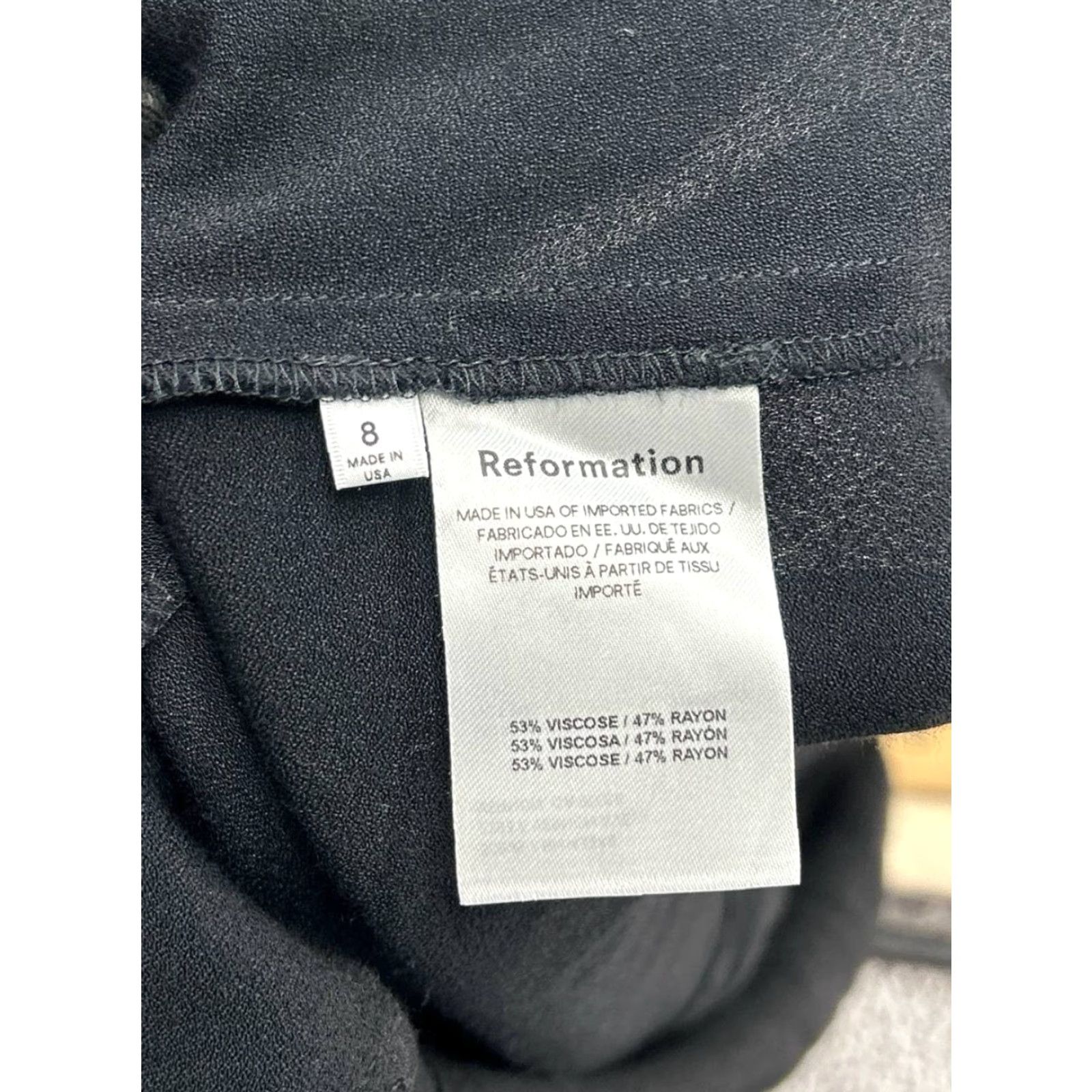 Reformation Reformation Dress Women Bodycon Dress Women's 8 Black Sleeveless Crew Neck Short Dress Party/Cocktail Casual Size M / US 6-8 / IT 42-44 - 4 Thumbnail