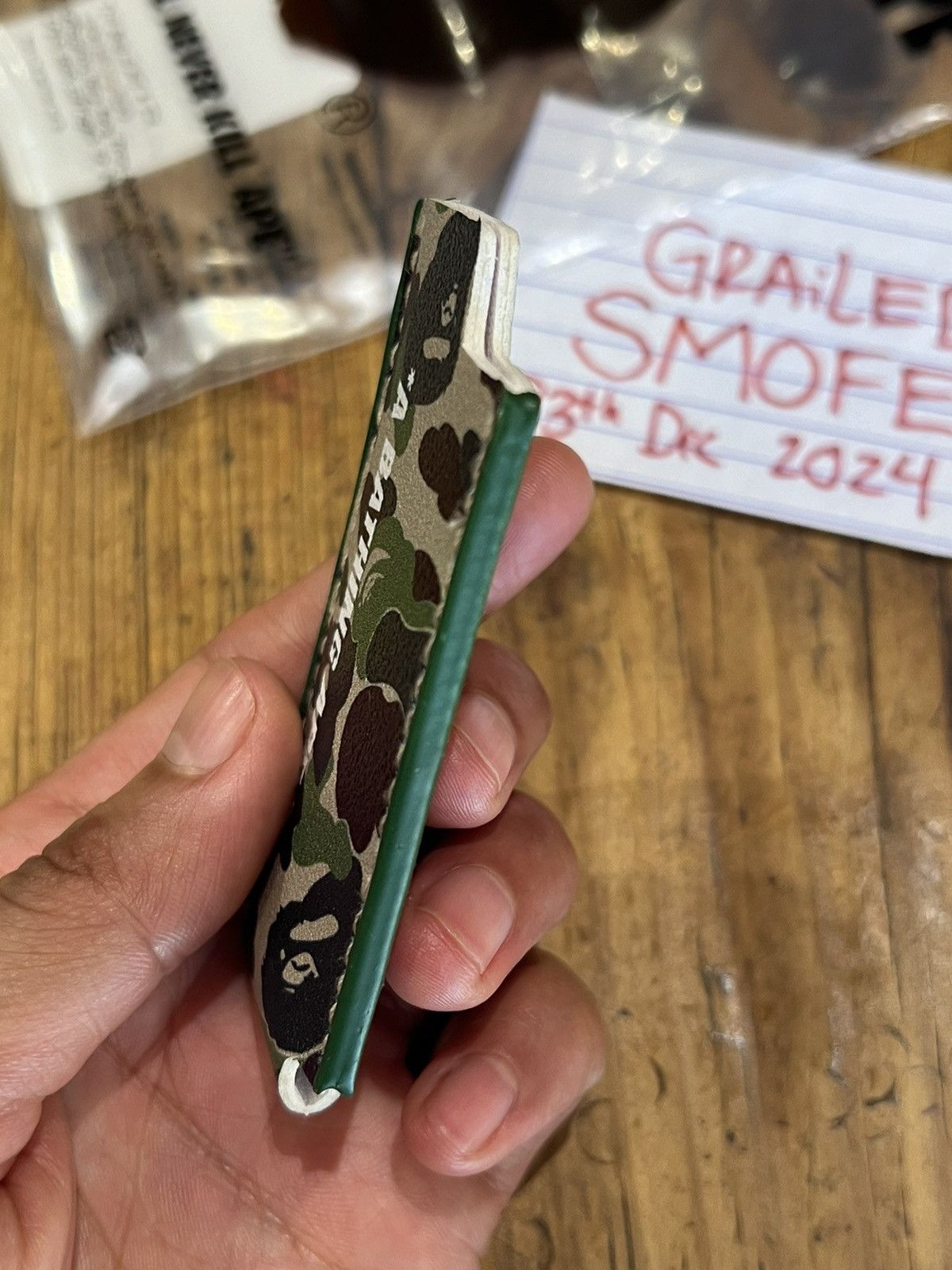 Bape BAPE CASE / SLEEVE GREEN CAMO Size ONE SIZE - 4 Thumbnail