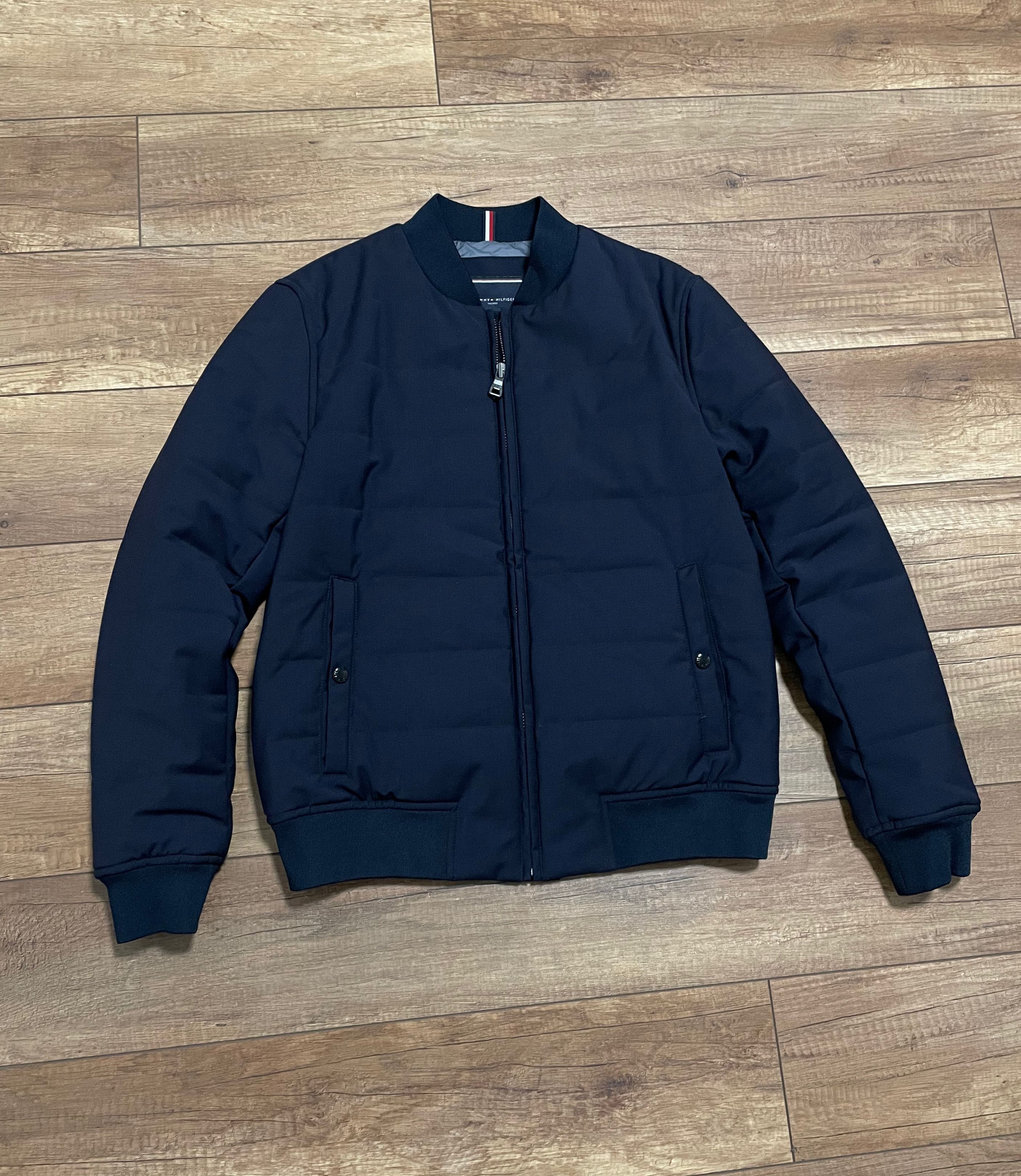Tommy Hilfiger Tommy Hilfiger Tailored Navy Blue Insulated Bomber Jacket Size US M / EU 48-50 / 2 - 1 Thumbnail