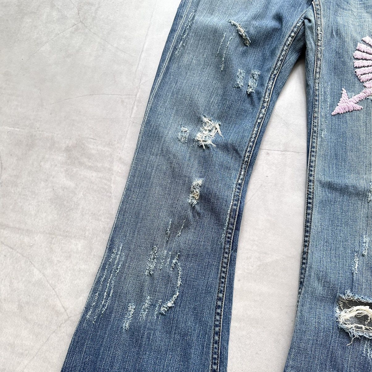 Hysteric Glamour × Undercover Y2K Allen B Hysteric Glamour Style Punk Jeans Ed Hardy Vibe Size 25" / US 0 / IT 36 - 3 Thumbnail