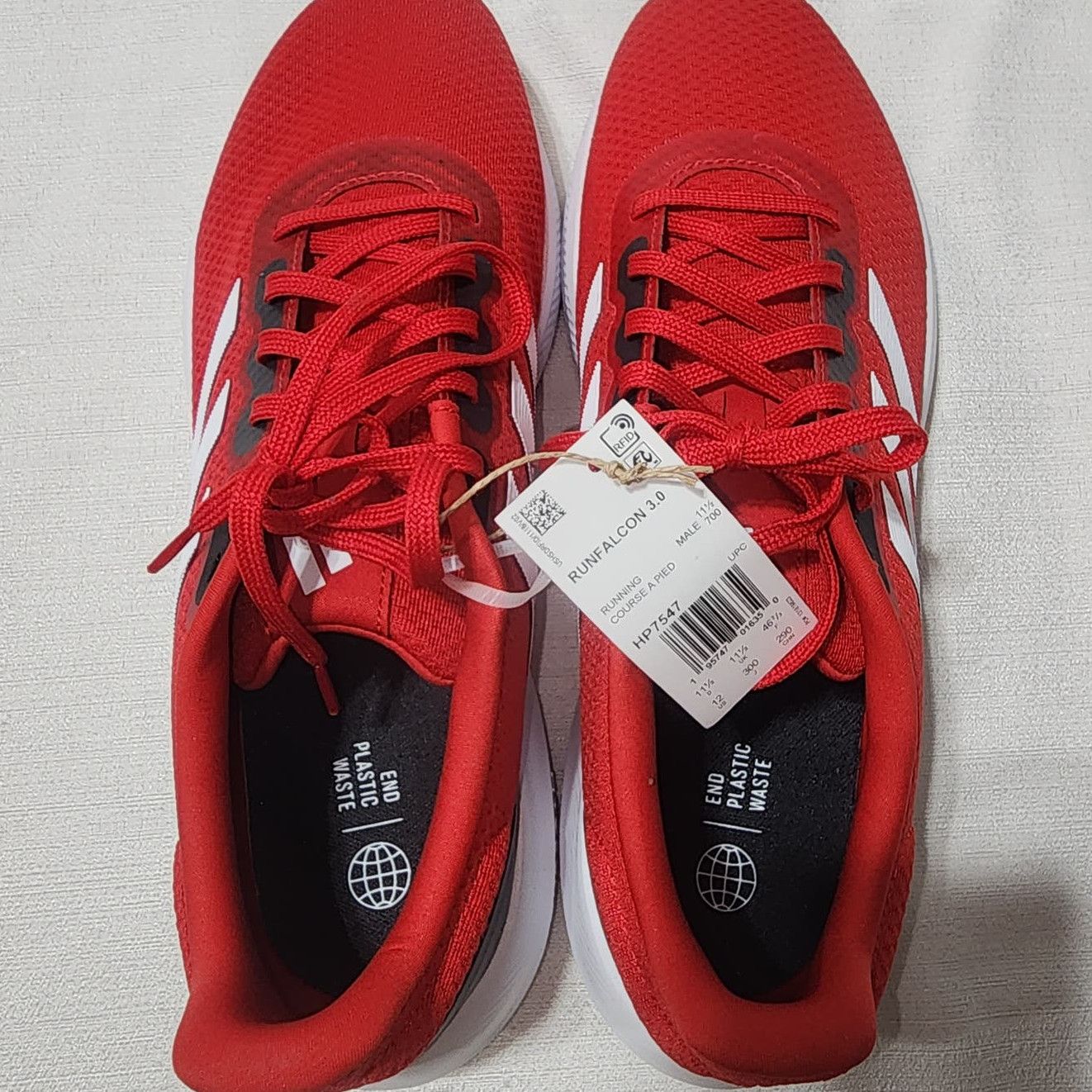 Adidas adidas runfalcon 3.0 red men size 12 Size US 12 / EU 45 - 7 Thumbnail