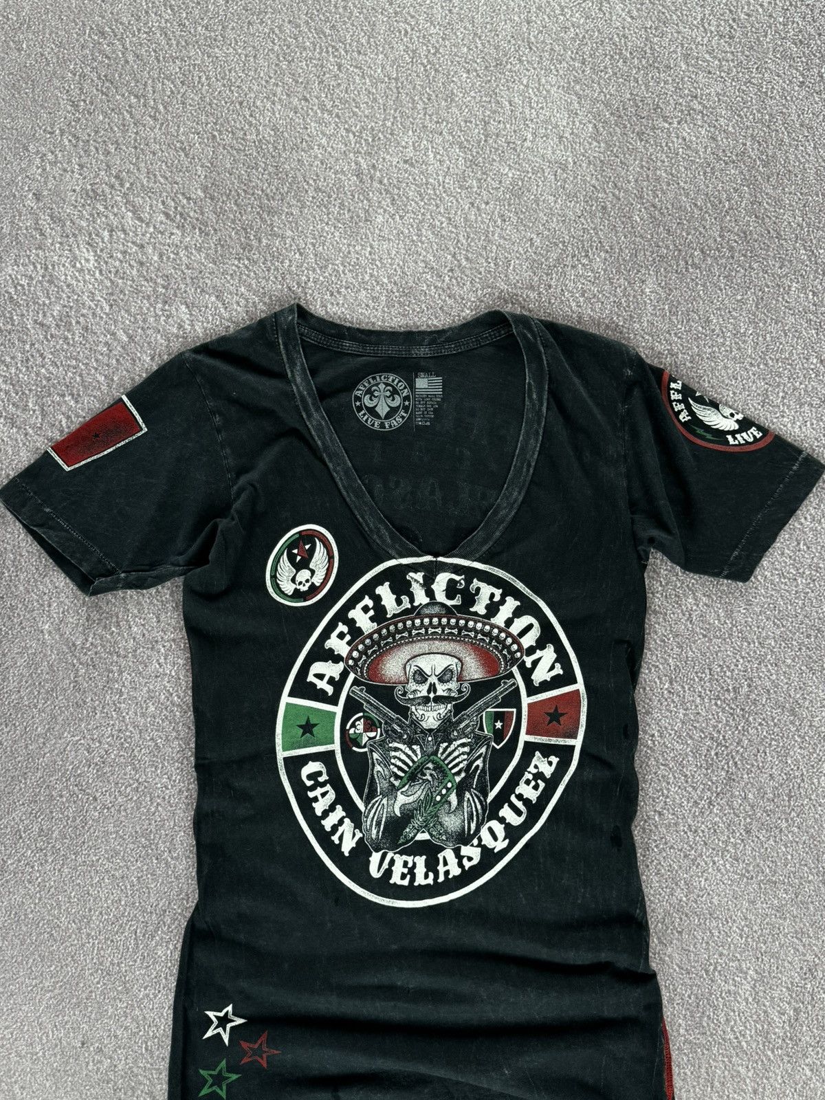 Affliction Affliction Cyber Grunge Slim Fit Rare T-Shirt Size US S / EU 44-46 / 1 - 2 Thumbnail