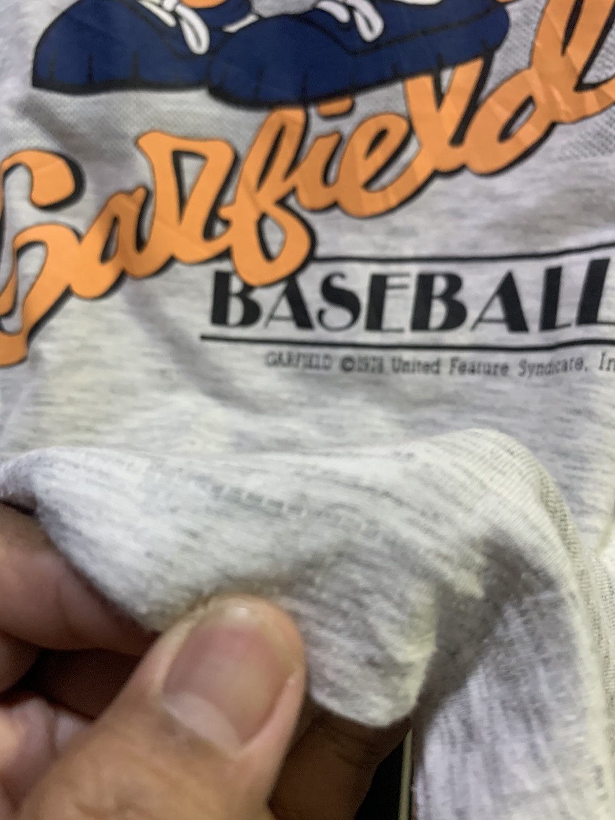 Cartoon Network Vintage GARFIELD “Baseball” Garfield ©️1978 cartoon tees Size US L / EU 52-54 / 3 - 7 Thumbnail