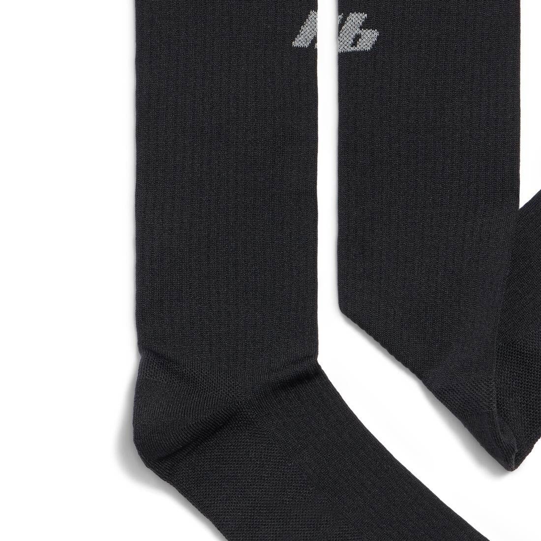 Balenciaga o1w1db10126 Size: XL / Activewear Technical Socks in Black Size ONE SIZE - 2 Thumbnail