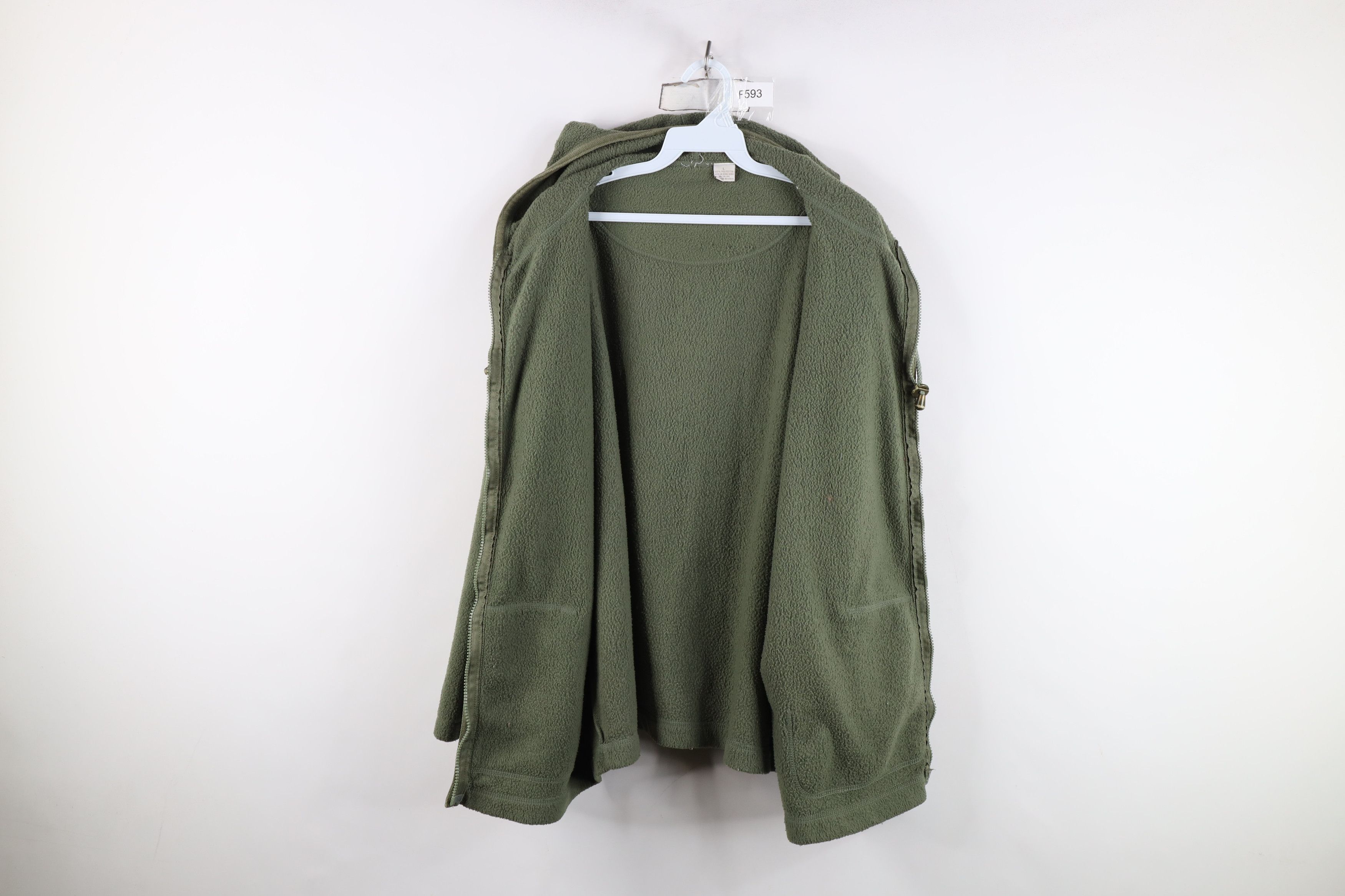 Vintage Vintage 90s Streetwear Blank Full Zip Fleece Hoodie Size L / US 10 / IT 46 - 10 Thumbnail