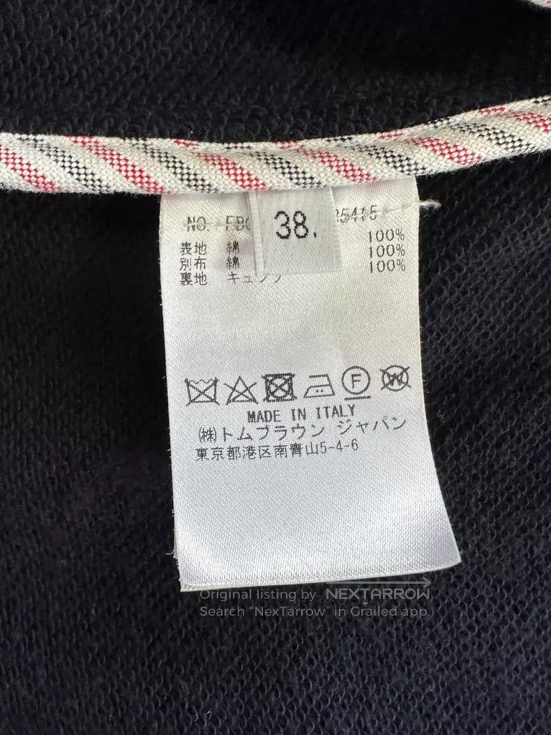 Thom Browne Thom Browne Navy Blue Classic Four-stripe Jacket with Gold Size XS / US 0-2 / IT 36-38 - 4 Thumbnail