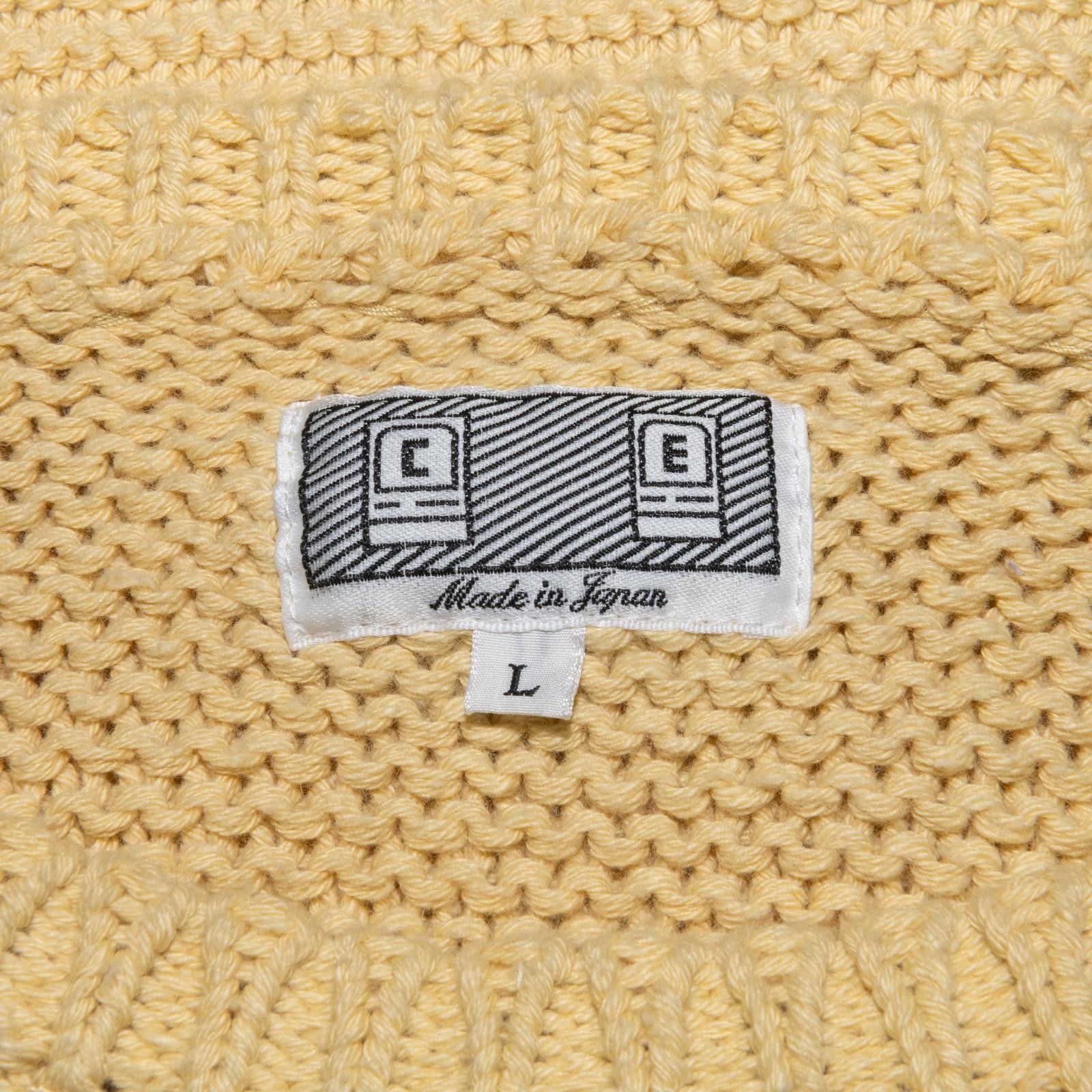 Cav Empt Cav Empt Cream Knit Sweater Size US L / EU 52-54 / 3 - 4 Thumbnail