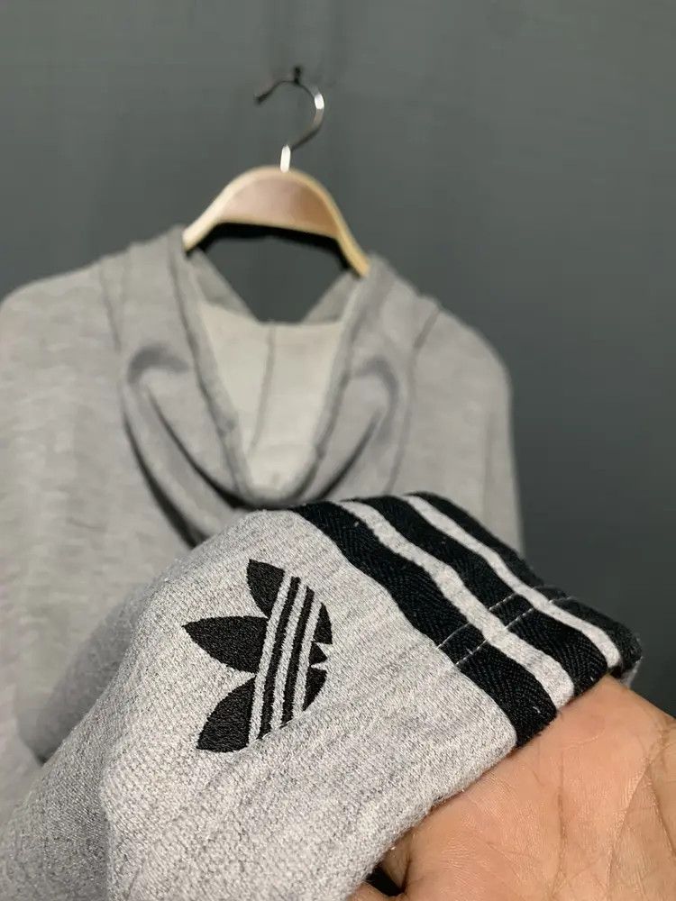 Adidas Vintage adidas back stripes pullover boxy hoodie Size US M / EU 48-50 / 2 - 6 Thumbnail