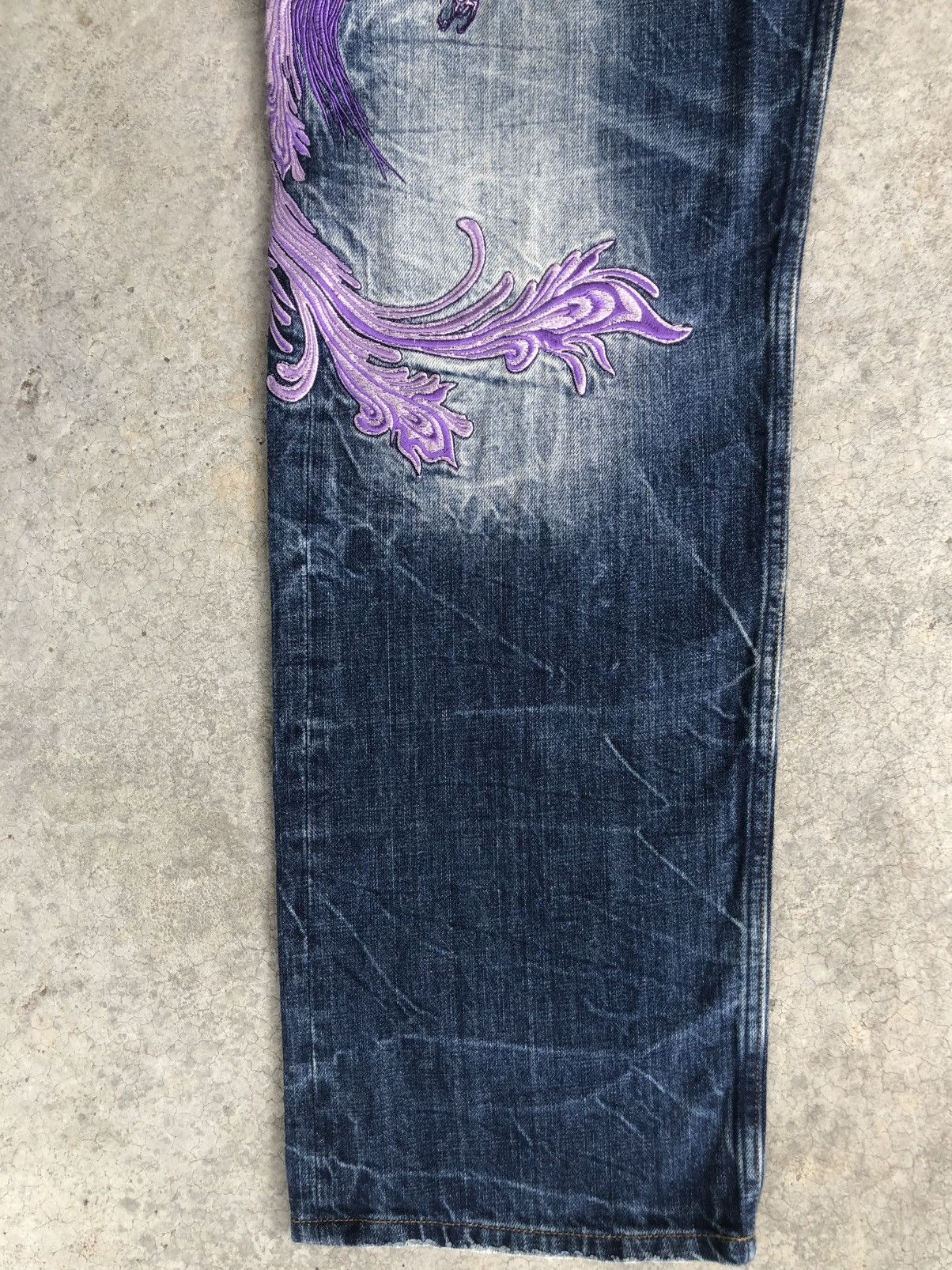 Karakuri Tamashii Karakuri Tamashii Embroidered Phoenix Distressed Size US 34 / EU 50 - 6 Thumbnail