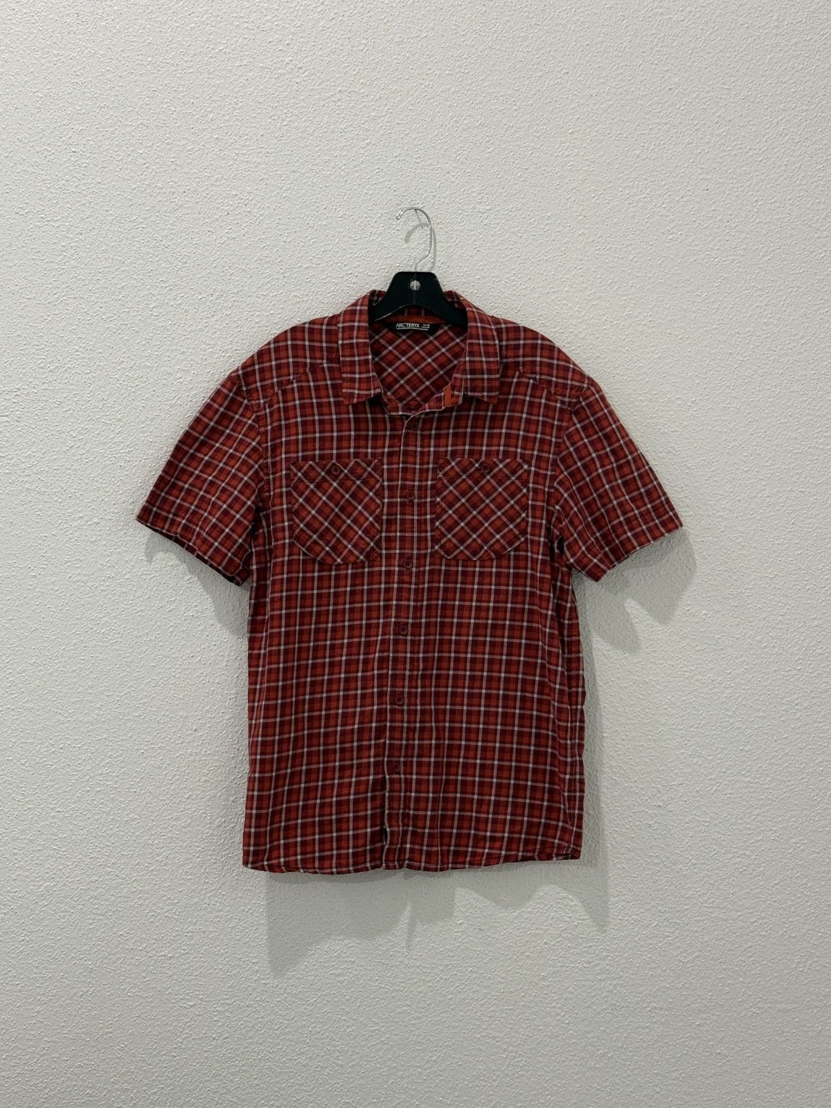 Arc'teryx Arcteryx Red Plaid Shirt 2016 CottonWool Hiking Camp Outdoor Size US M / EU 48-50 / 2 - 1 Thumbnail
