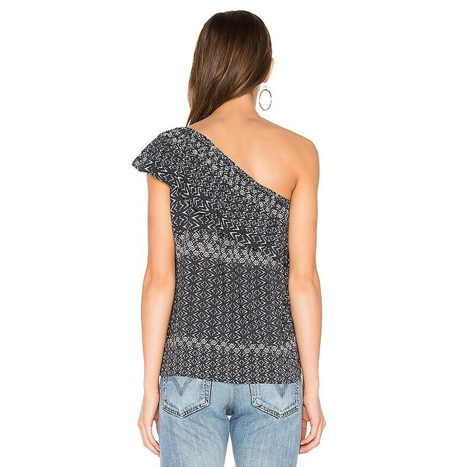 Anthropologie New Anthropologie Florine One-Shoulder Top by Velvet G&S Size S / US 4 / IT 40 - 4 Thumbnail