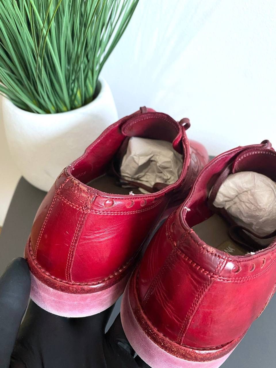 Dolce & Gabbana Dolce&Gabbana Men’s Shoes Red Leather Made in Italy, EU 41 Size US 8 / EU 41 - 9 Thumbnail