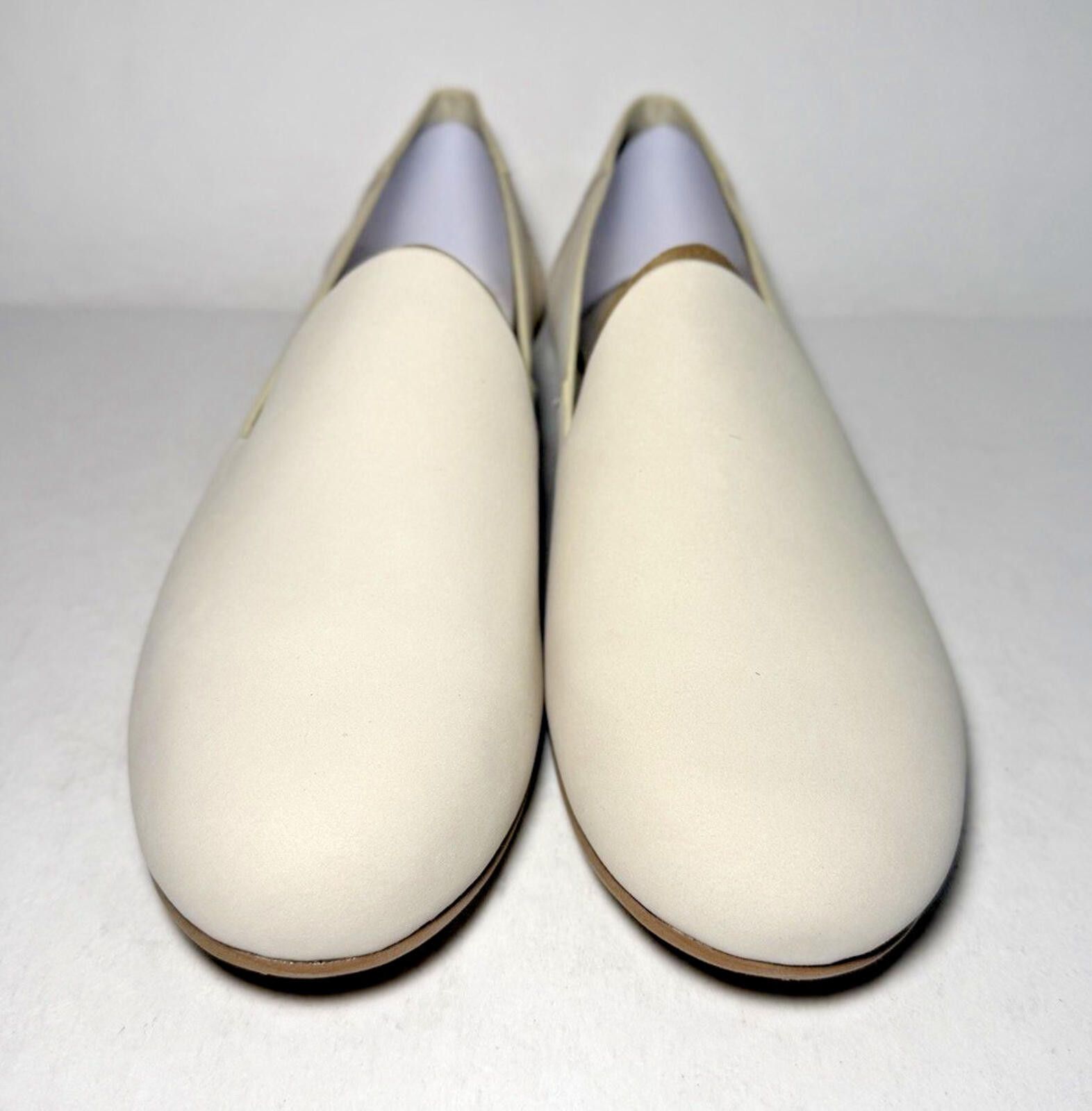 Toms TOMS Darcy Fog Beige Leather Slip on Loafers 0/5 inch heel Size US 7 / IT 37 - 2 Thumbnail