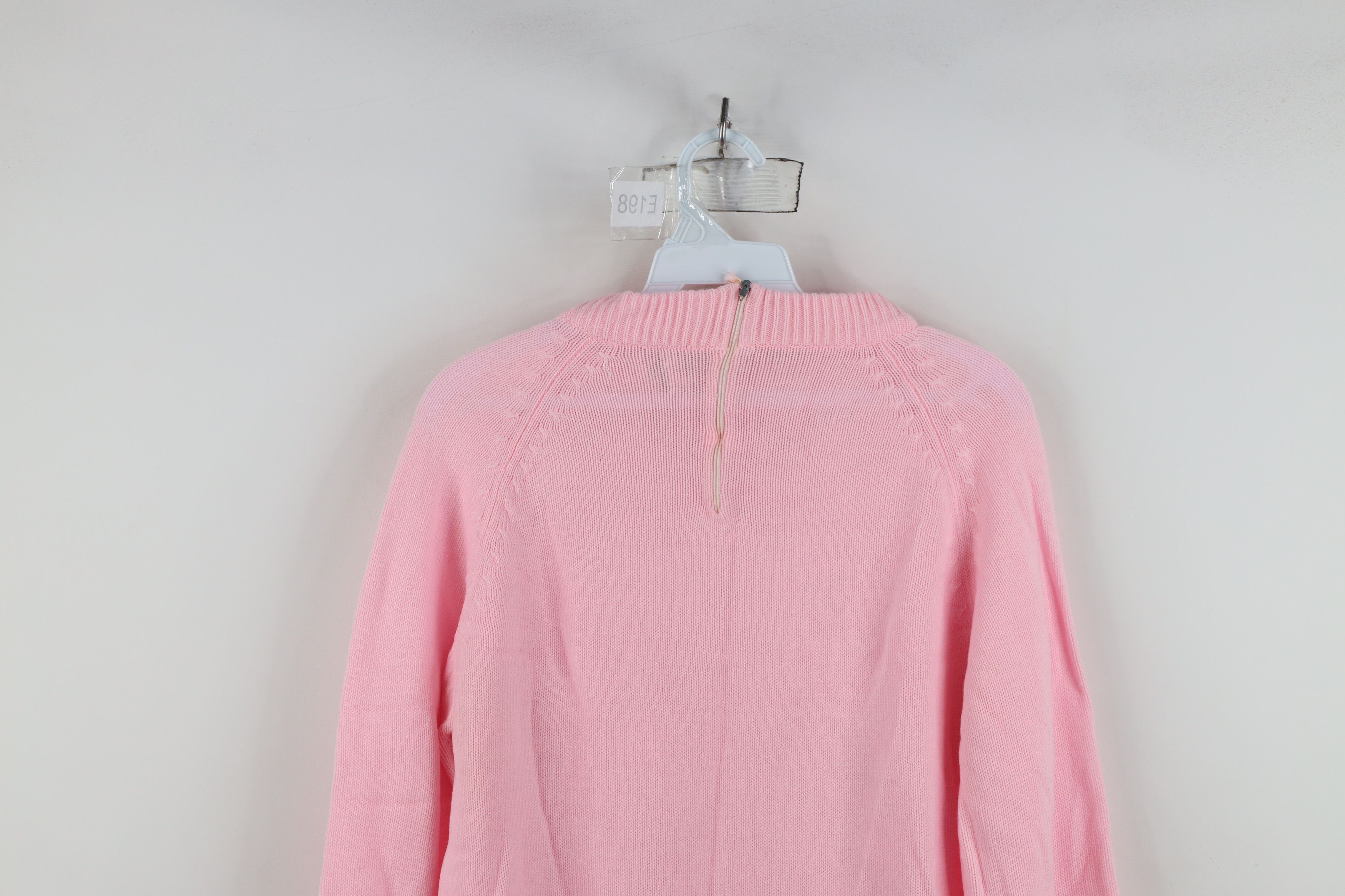 Vintage Vintage 60s 70s Streetwear Knit Back Zip Sweater Pink Size XS / US 0-2 / IT 36-38 - 14 Thumbnail