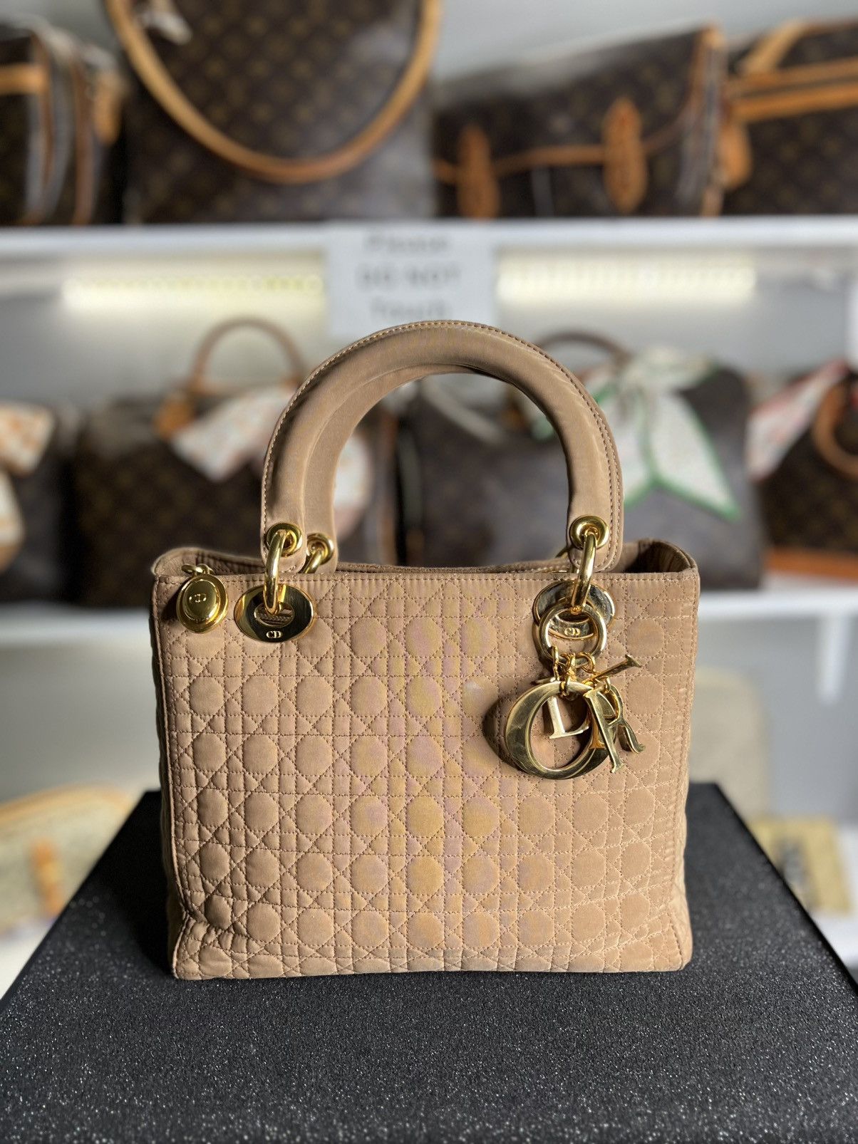 Christian Dior Monsieur Christian Dior Medium Cannage Lady Dior Bag Size ONE SIZE - 1 Thumbnail