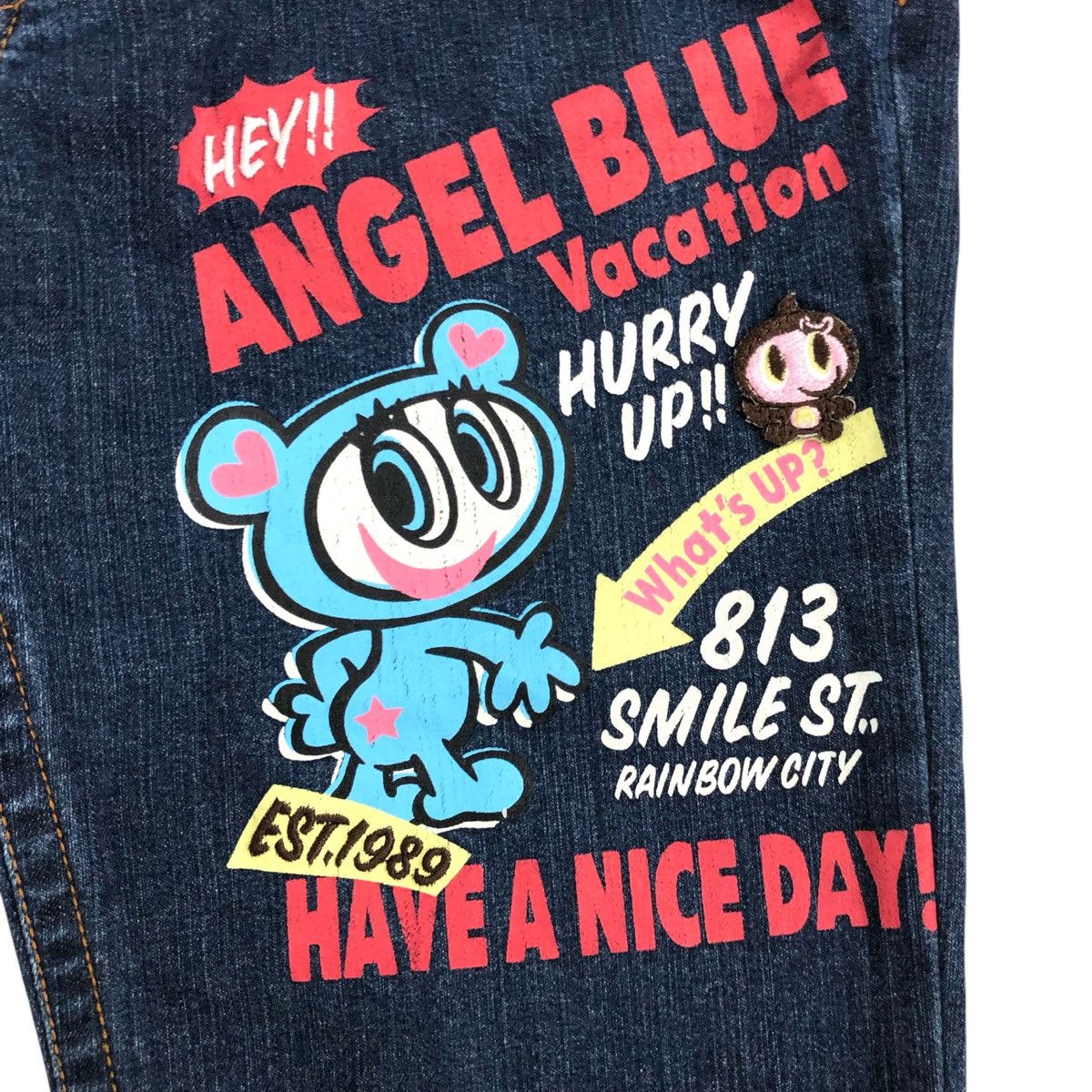 Angel Blue × If Six Was Nine × Le Grande Bleu (L.G.B.) Y2K Angel Blue Flared Jeans BootCut Denim Size US 27 - 8 Thumbnail