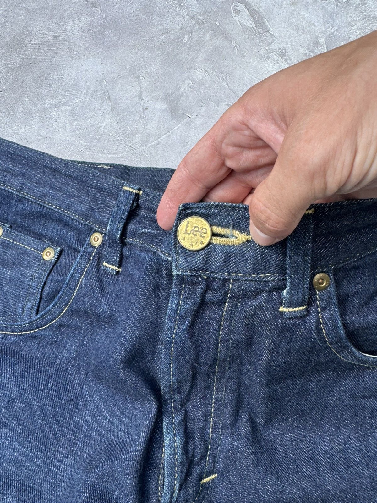 Lee Vintage Lee Japan Denim Asymmetric Jeans Pants Size US 30 / EU 46 - 6 Thumbnail