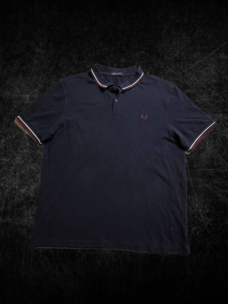Fred Perry VINTAGE FRED PERRY Navy Plain Polo Shirt Size US XXL / EU 58 / 5 - 1 Thumbnail