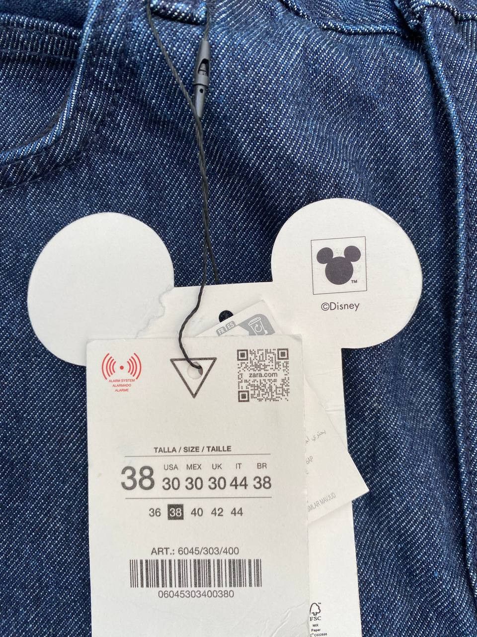 Zara Zara x Disney Mickey Mouse Flared Jeans Womens Size 27" / US 4 / IT 40 - 10 Thumbnail