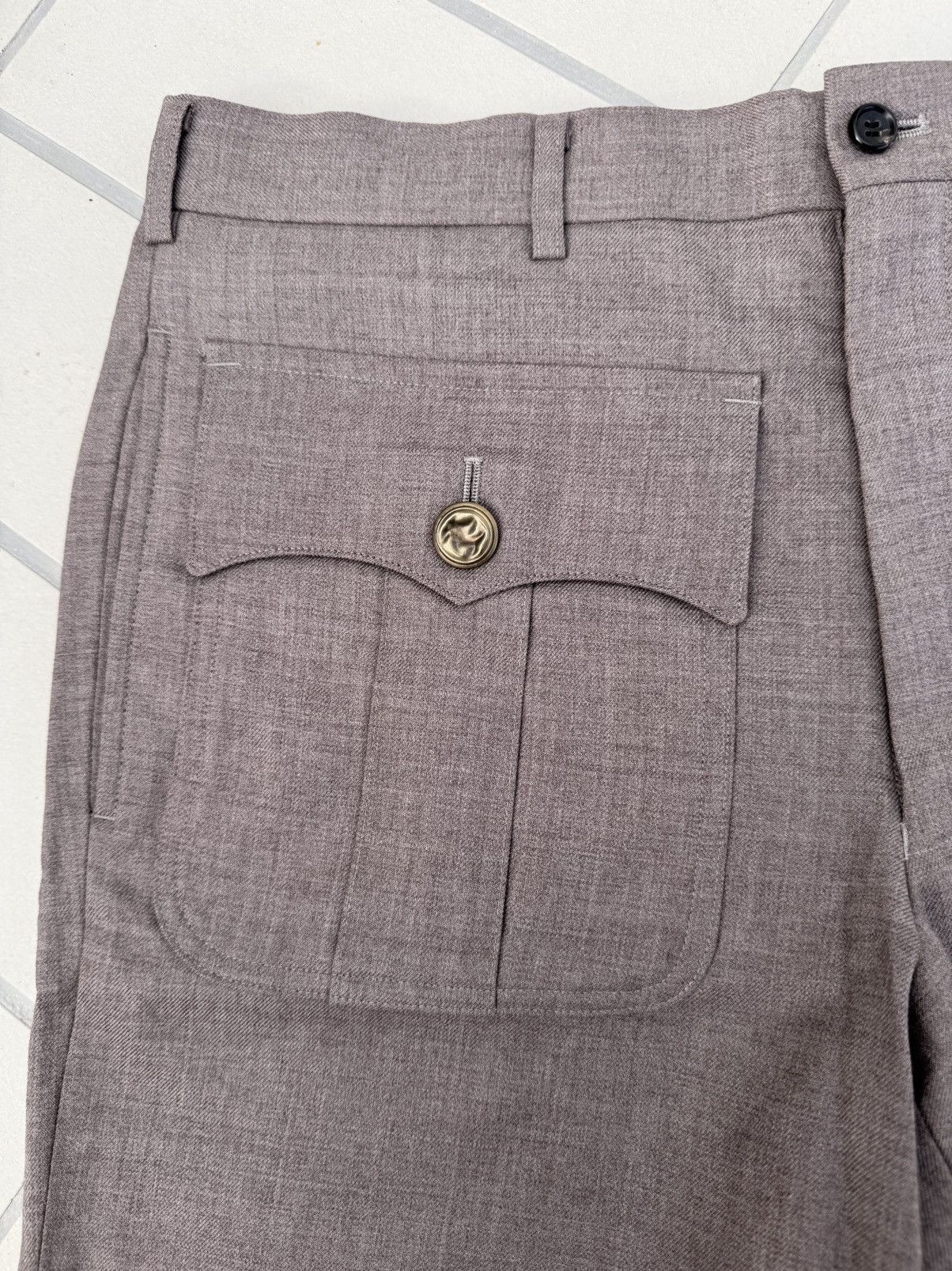 Comme des Garcons Homme Plus COMME des GARCONS HOMME PLUS PO-P017 AD2014 Wool Half Pants Size US 30 / EU 46 - 2 Thumbnail