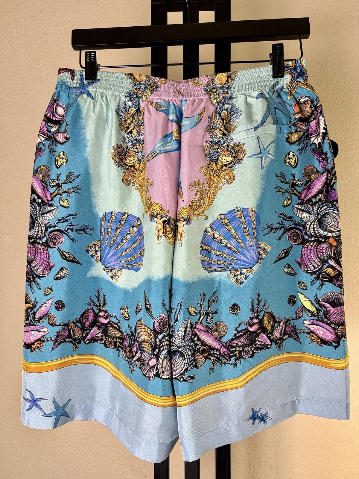 Versace Versace Tresor de la Mer Silk Shorts NWT Italy Mens IT 50 Size US 34 / EU 50 - 1 Thumbnail