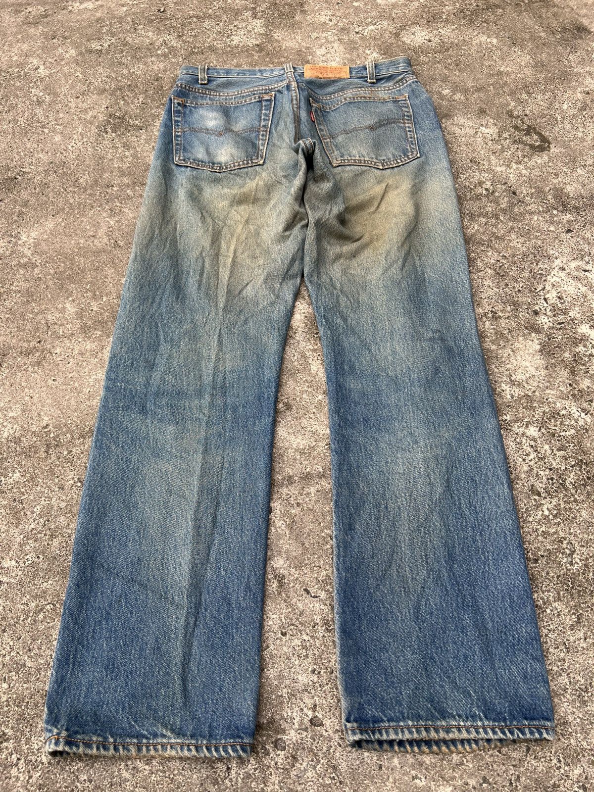 Levi's Vintage 80’s Levi’s 501 Distress Mud Wash Jean Very Rare Size US 31 - 2 Thumbnail
