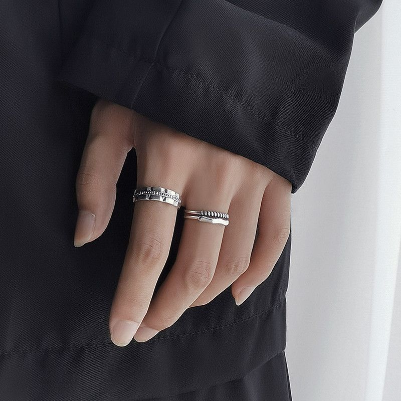Jewelry Vintage Jewelry Rings Open Size Chrome Ring (Size 7-13) Size ONE SIZE - 2 Thumbnail