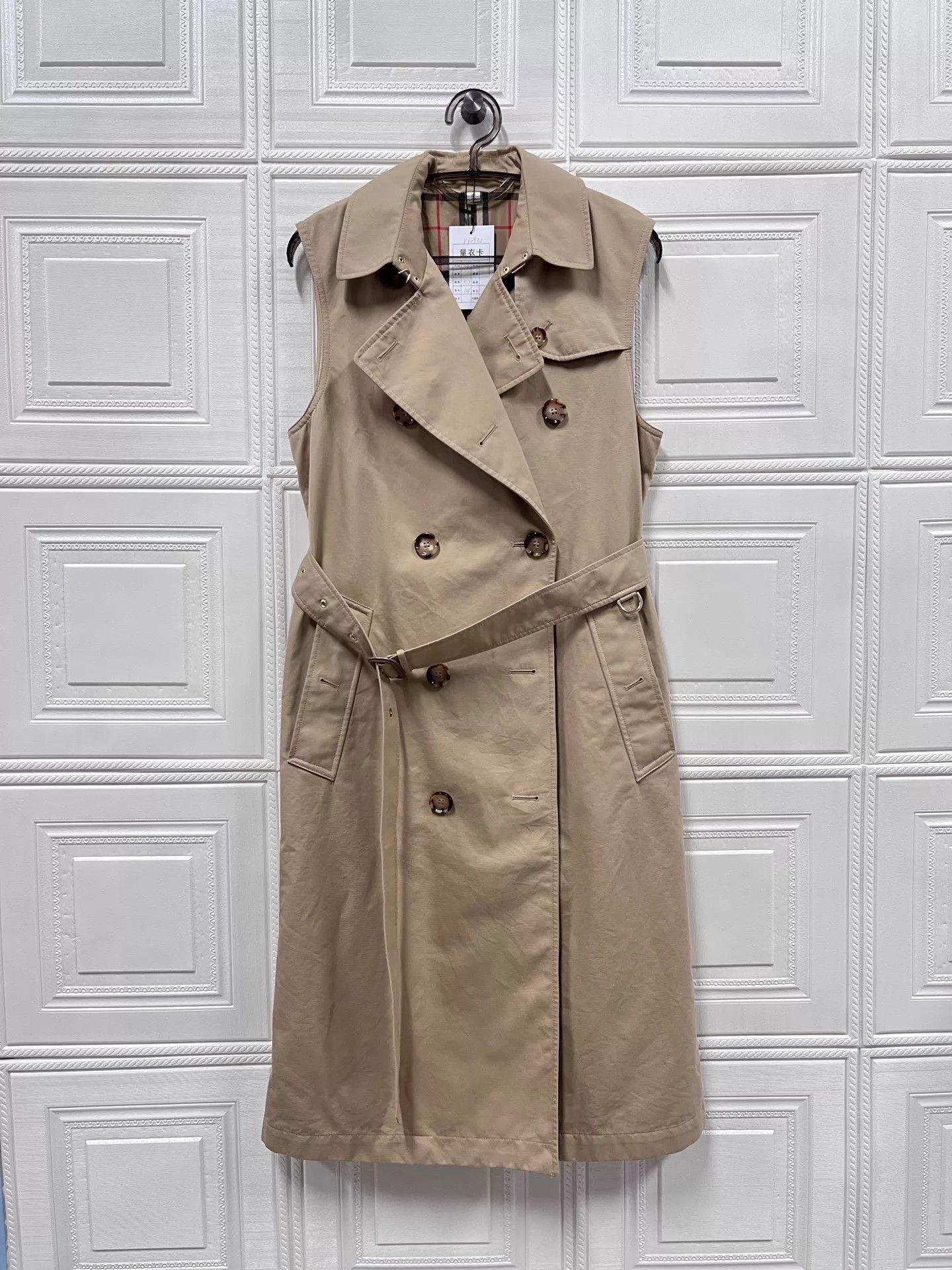 Burberry Burberry Khaki Double-Breasted Waist Trench 36 99 New Size S / US 4 / IT 40 - 1 Thumbnail