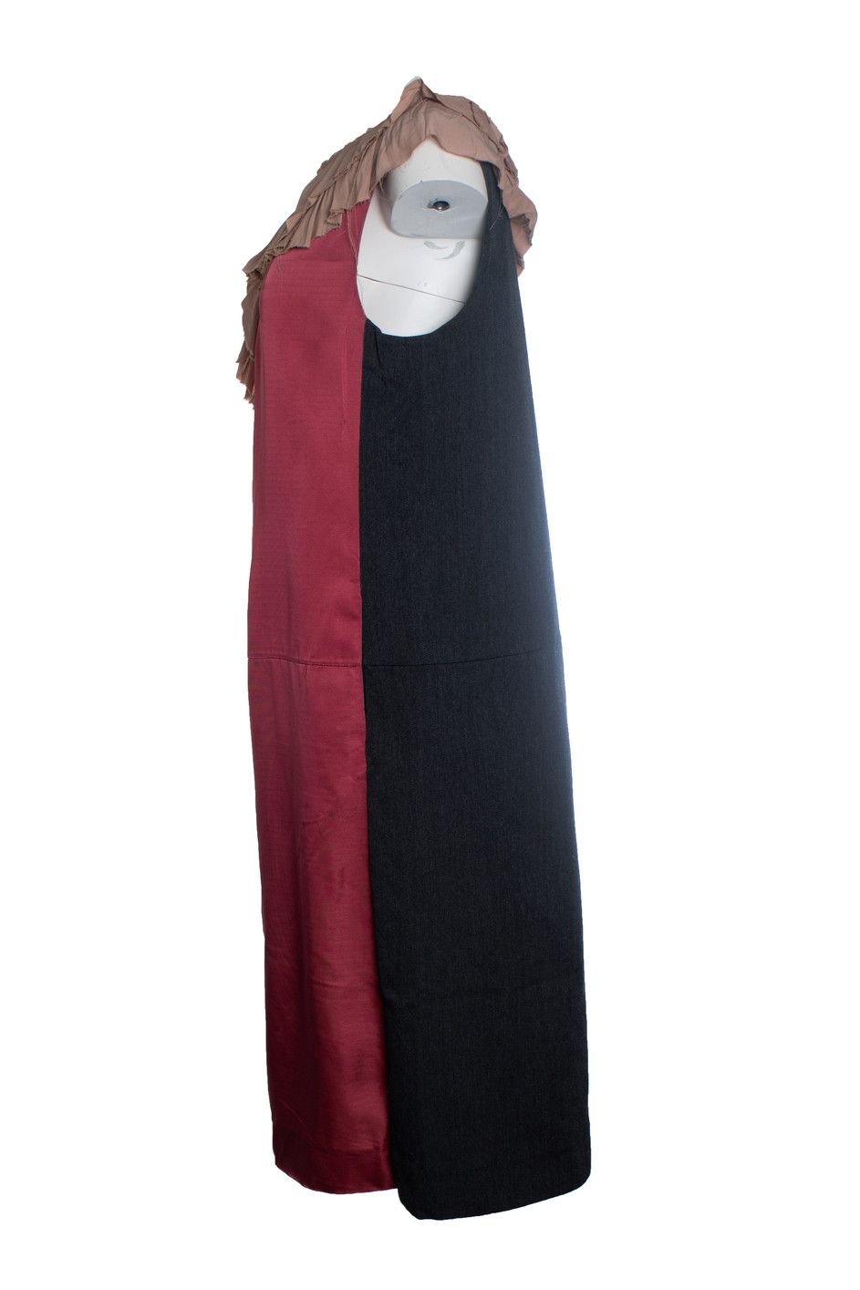 Marni Marni, Grey and pink dress with ruffles Size L / US 10 / IT 46 - 2 Thumbnail