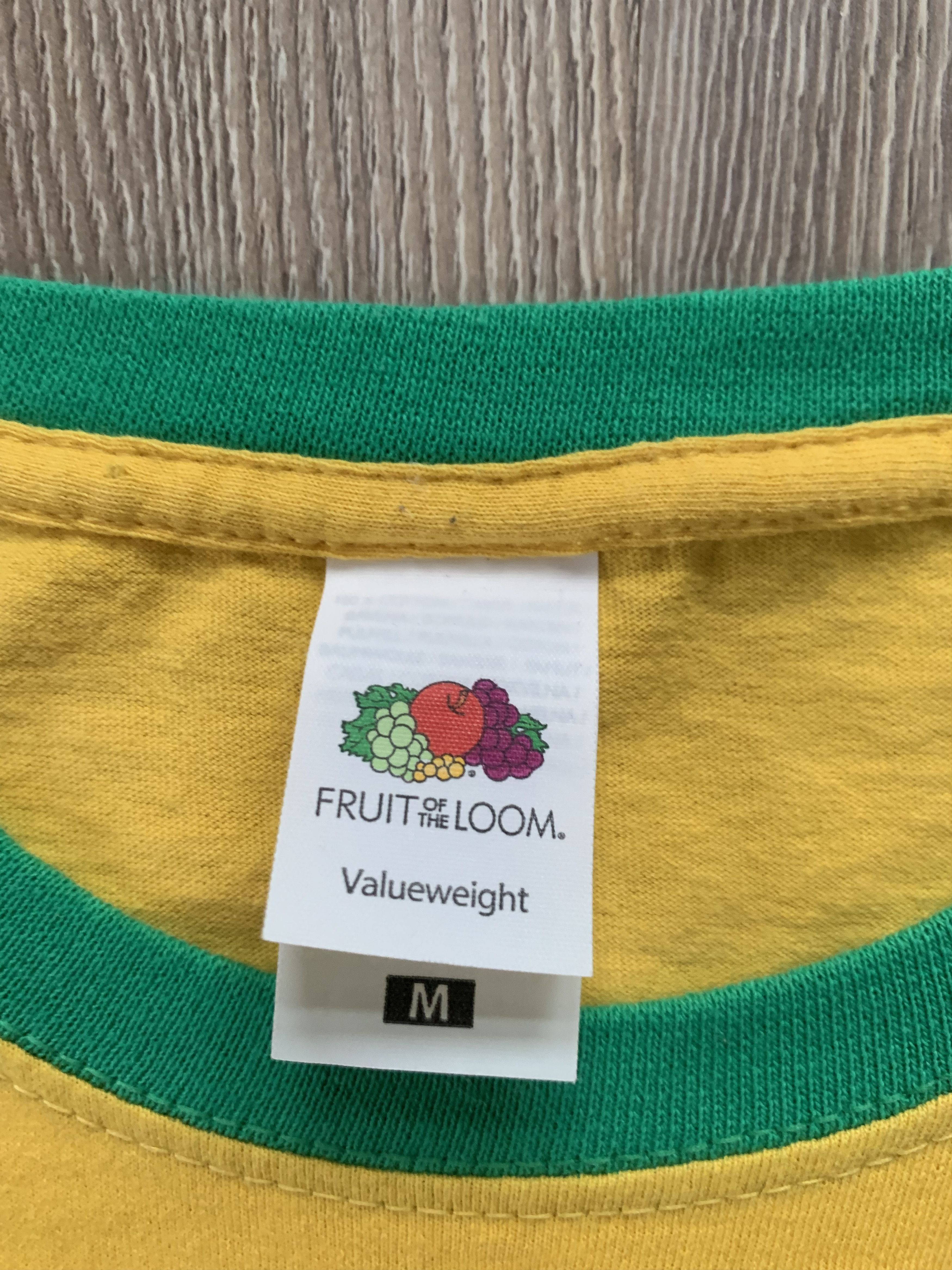 Fruit Of The Loom Vintage Brazil Yellow Printed Cotton T-Shirt Size US M / EU 48-50 / 2 - 6 Thumbnail