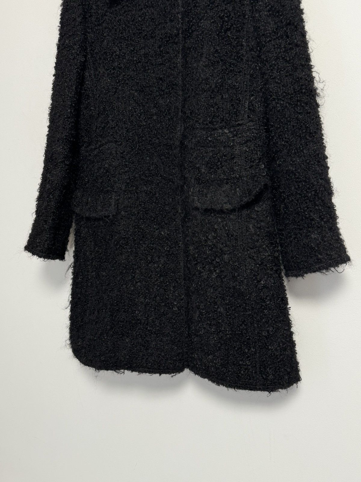 Dolce & Gabbana Dolce & Gabbana Black Boucle Wool Mohair Coat Jacket IT42 Size M / US 6-8 / IT 42-44 - 6 Thumbnail