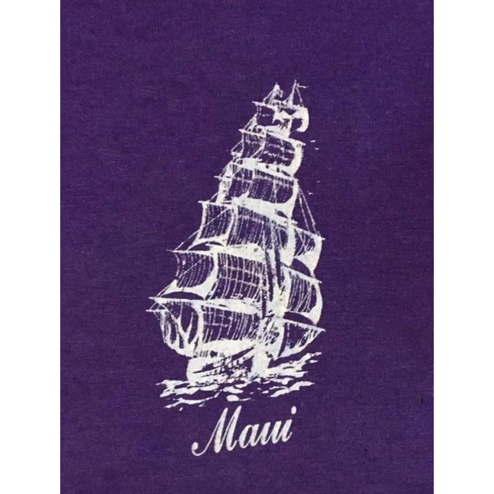 Vintage VINTAGE Maui Hawaii Faded Boat Shirt XS USA Beach Surf Skate Art Grunge OP TC 70 Size US XS / EU 42 / 0 - 4 Thumbnail