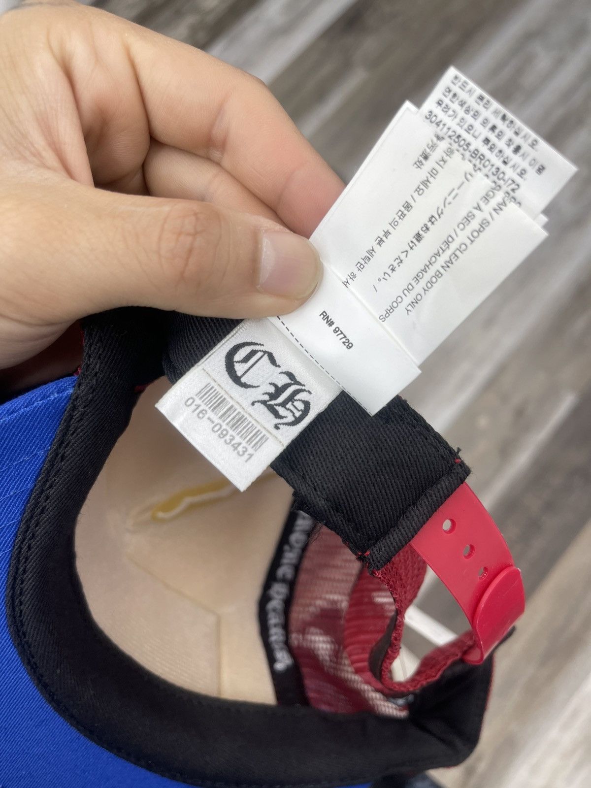 Chrome Hearts Chrome Hearts Trucker hat “fuck” red and blue Size 32 - 8 Thumbnail