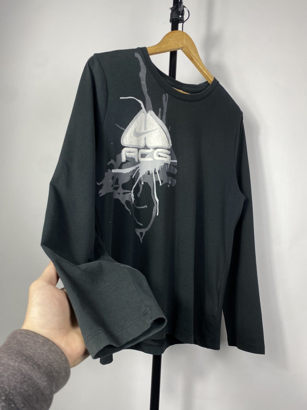 Nike × Vintage Vintage 90’s NIKE ACG Tn Y2K RETRO LONGSLEEVE SWOOSH LOGO Size US S / EU 44-46 / 1 - 3 Thumbnail