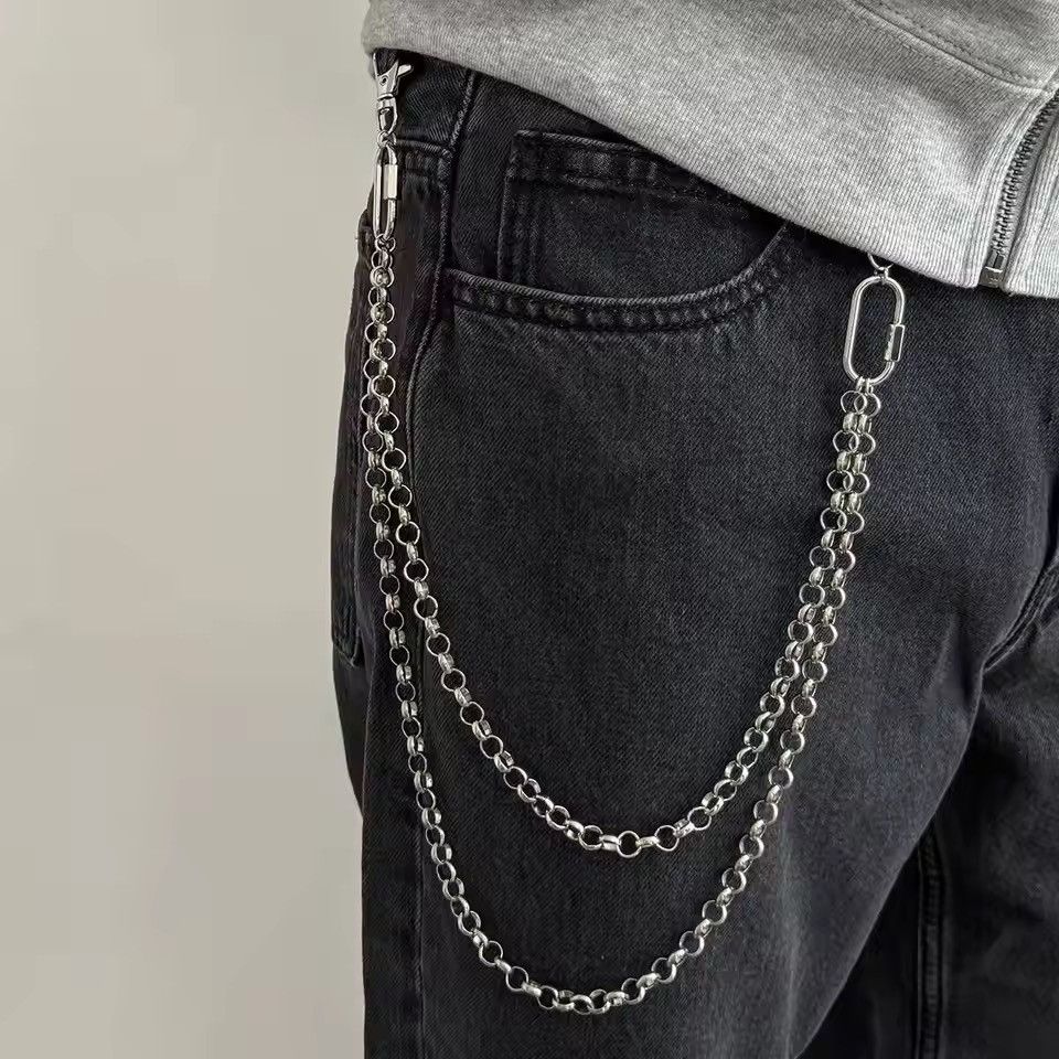 Jewelry Multilayer Biker Chain Wallet Chain Size ONE SIZE - 2 Thumbnail
