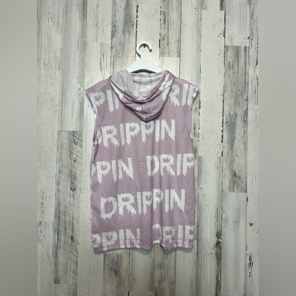 Other Distortion Sleeveless Hoodie Purple “Drippin” Graphic Street Size US M / EU 48-50 / 2 - 3 Thumbnail