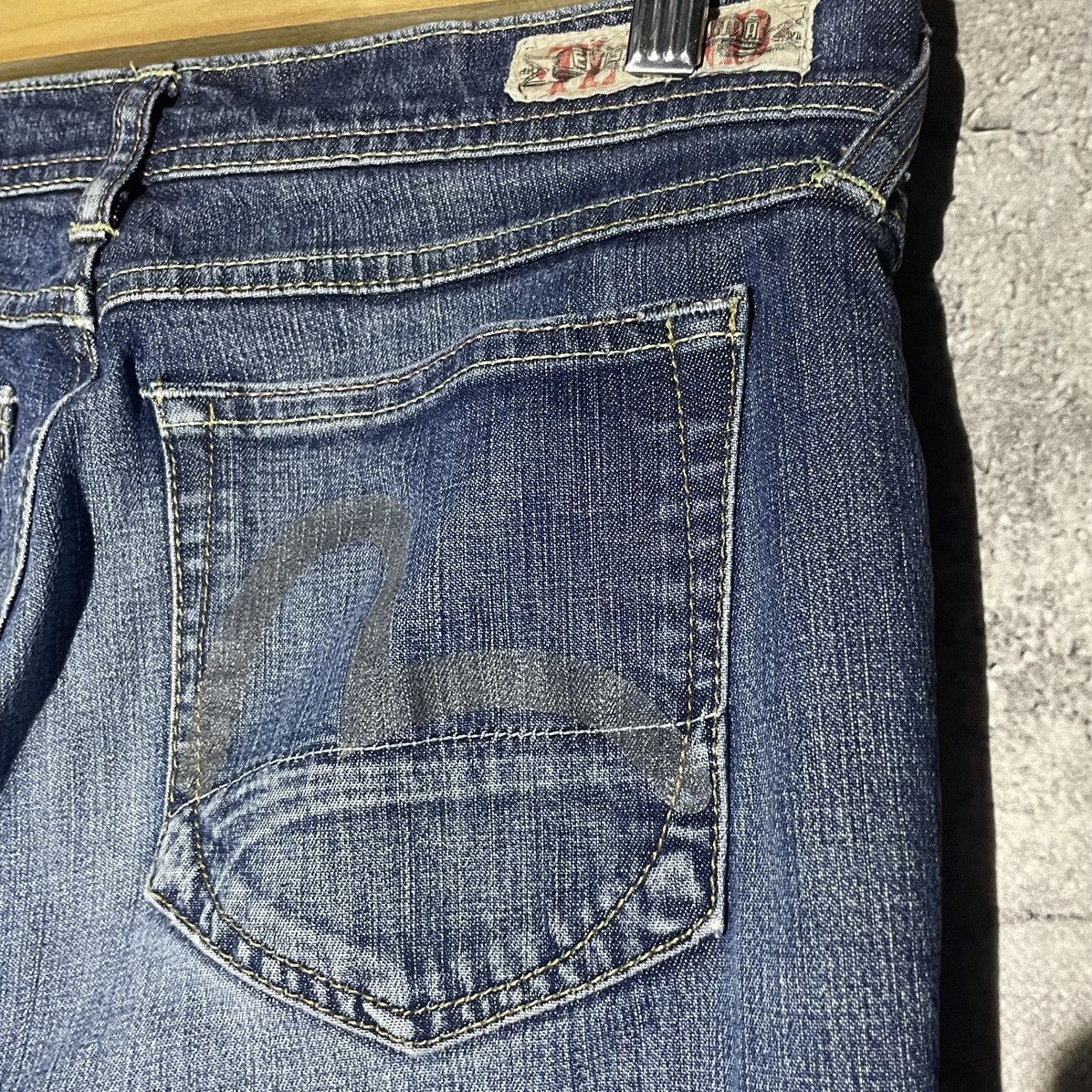 Evisu × Puma Vintage Evisu x Puma Baggy Blue Denim Jeans Y2K Rare Hype Size 30" / US 8 / IT 44 - 6 Thumbnail