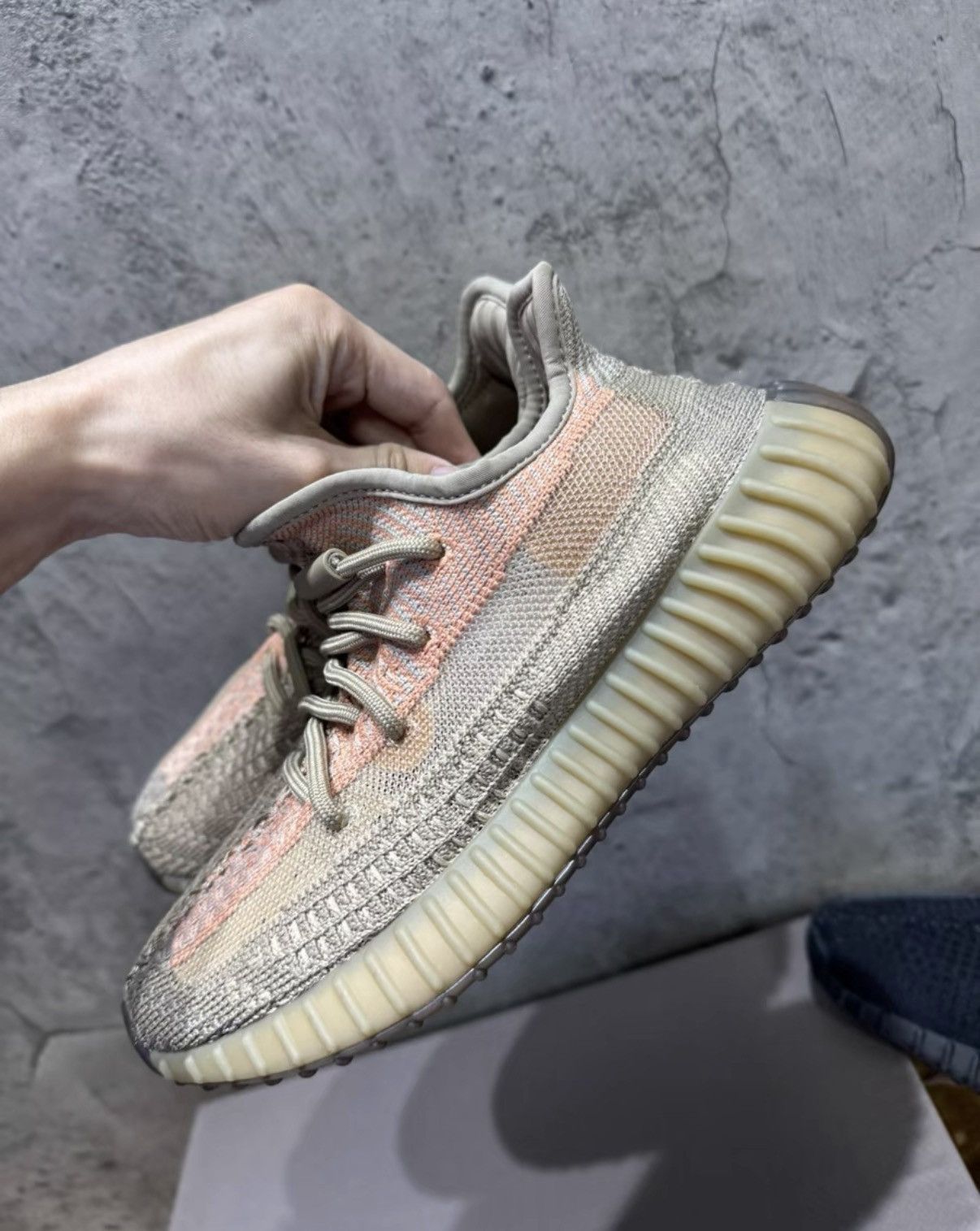 Adidas Adidas Yeezy 350 Sand Taupe Angel K37 Size US 7 / IT 37 - 2 Thumbnail