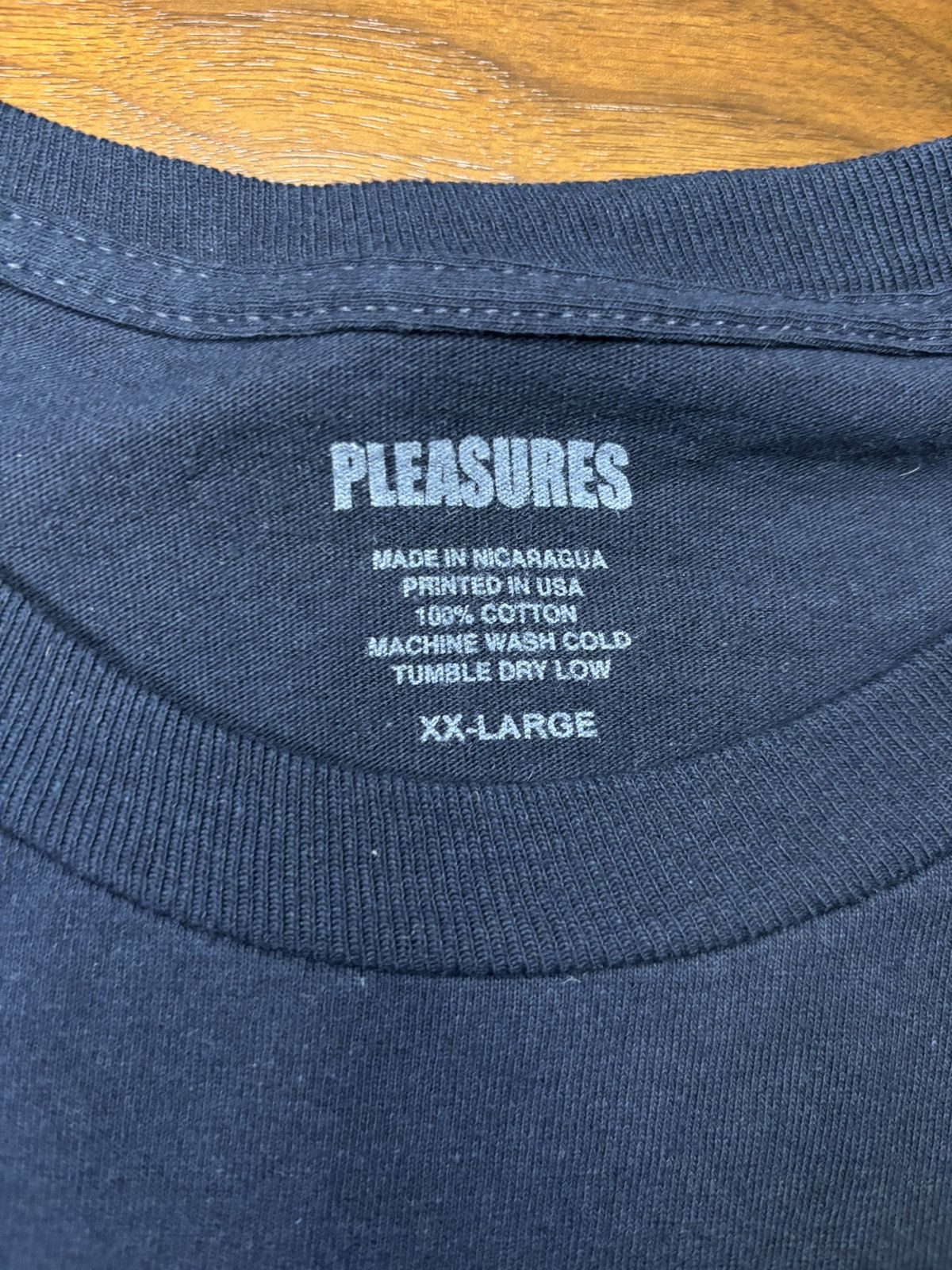 Pleasures Pleasures Rent long sleeve tee ‘navy’ Size US XXL / EU 58 / 5 - 3 Thumbnail
