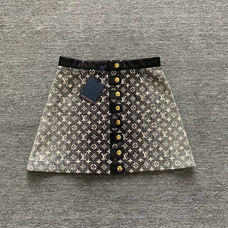 Louis Vuitton Louis Vuitton Black presbyopic full-print gradient denim s Size 41" - 1 Thumbnail