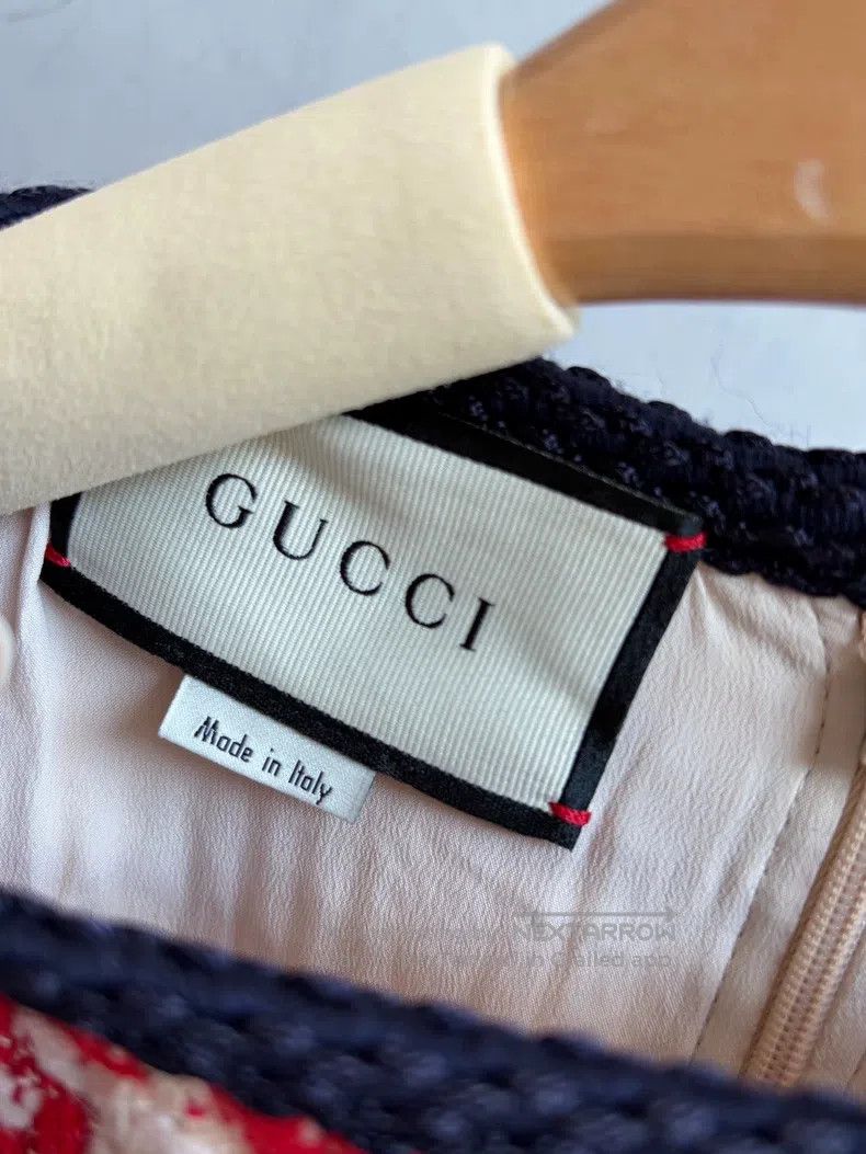 Gucci Gucci Red checkered loose dress Size XS / US 0-2 / IT 36-38 - 7 Thumbnail