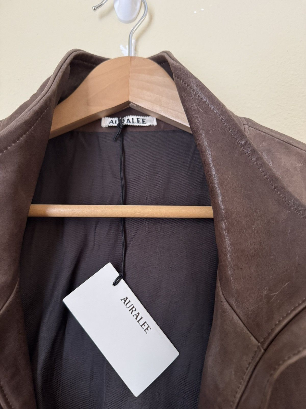 Auralee Auralee New Leather Blouson Jacket Brown Size 3 Size US S / EU 44-46 / 1 - 4 Thumbnail
