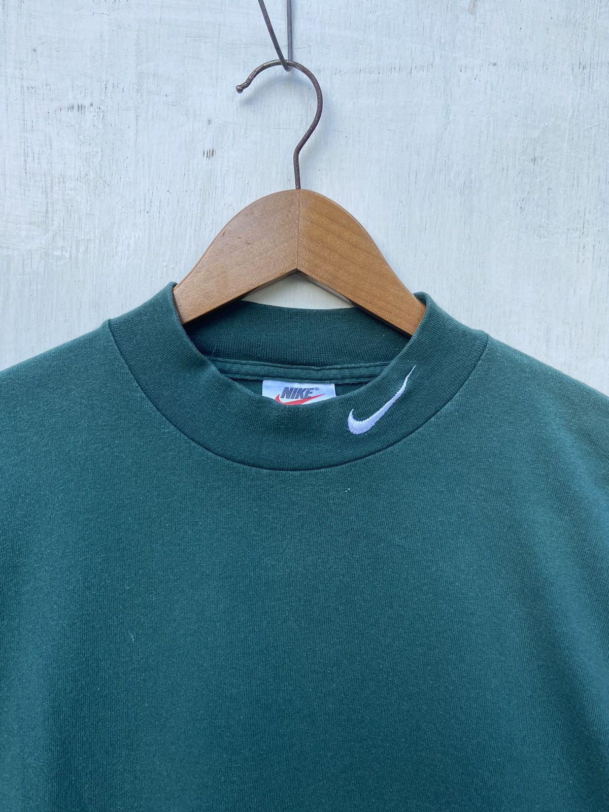 Nike 🔥 Vtg 90s Vintage Nike t shirt small logo long sleeve Size US XL / EU 56 / 4 - 2 Thumbnail