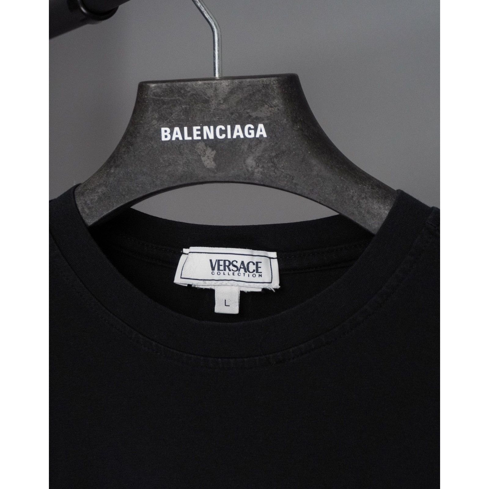 Versace × Vintage Vintage gianni versace collection printed black tee shirt Size US L / EU 52-54 / 3 - 4 Thumbnail