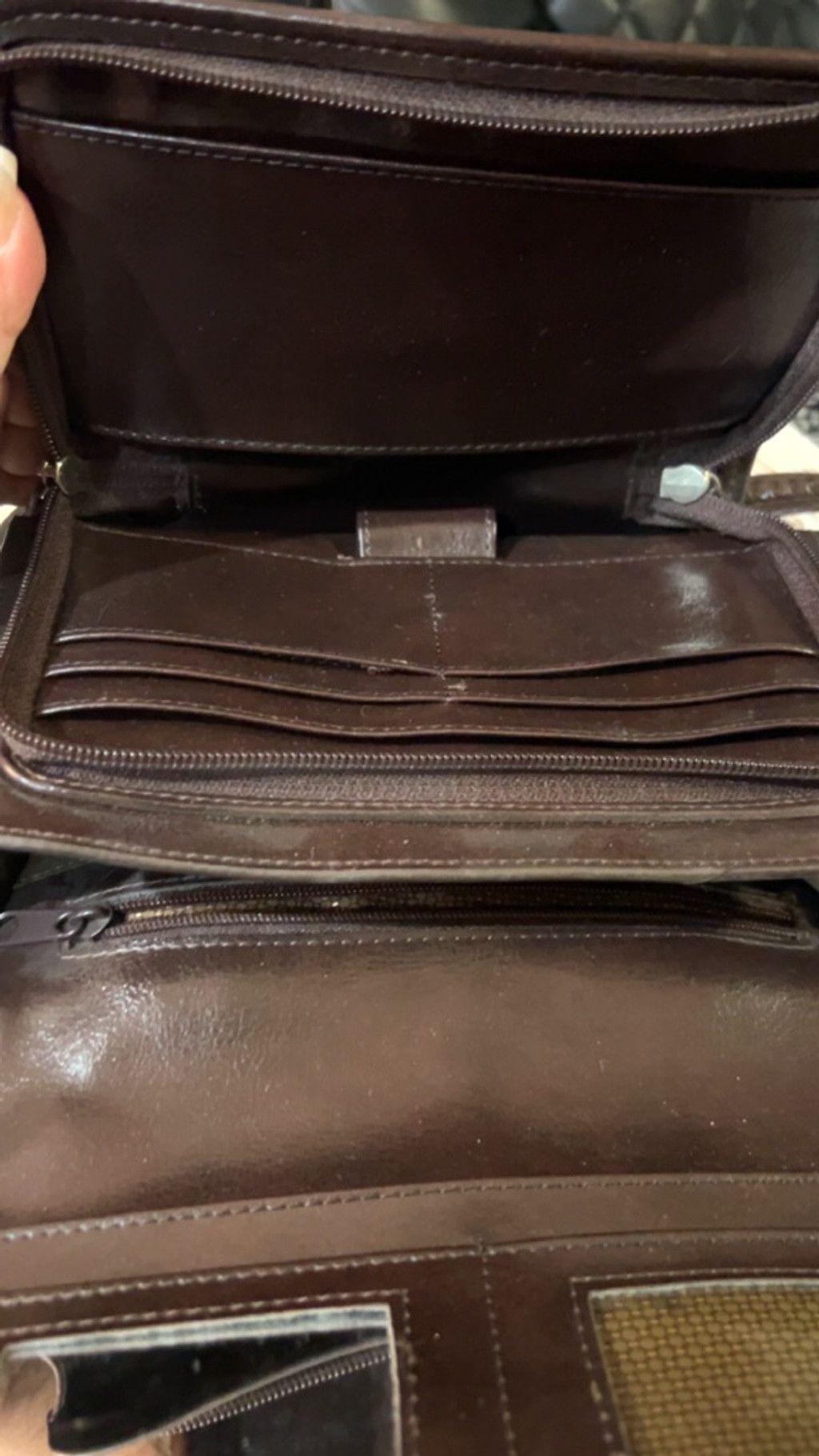 The Unbranded Brand Women's Unbranded Brown Croc-Embossed Crossbody Bag, One Siz Size ONE SIZE - 5 Thumbnail