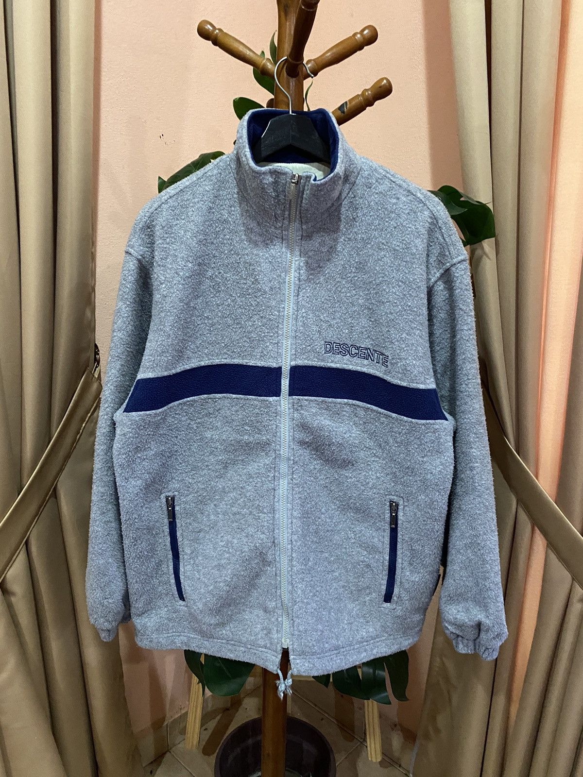 Descente VINTAGE DESCENTE FULL ZIPPER FLEECE JACKET Size US L / EU 52-54 / 3 - 1 Thumbnail