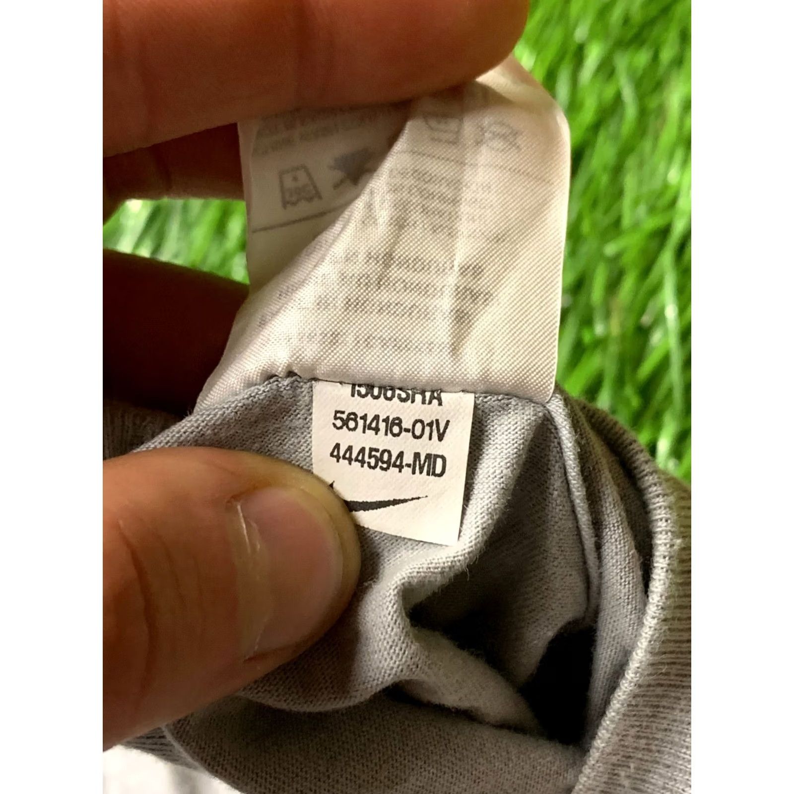 Nike NIKE Shirt Mens M Gray 100% Cotton Short Sleeve Crew Neck T-SHIRT 2015 Casual Jersey Vintage No Size US M / EU 48-50 / 2 - 6 Thumbnail